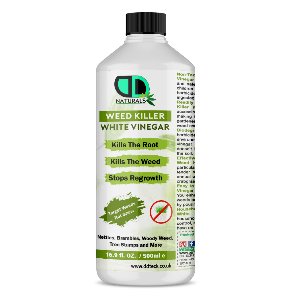 Weed Killer White Vinegar – Heavy Duty Root Killer & Regrowth Preventer