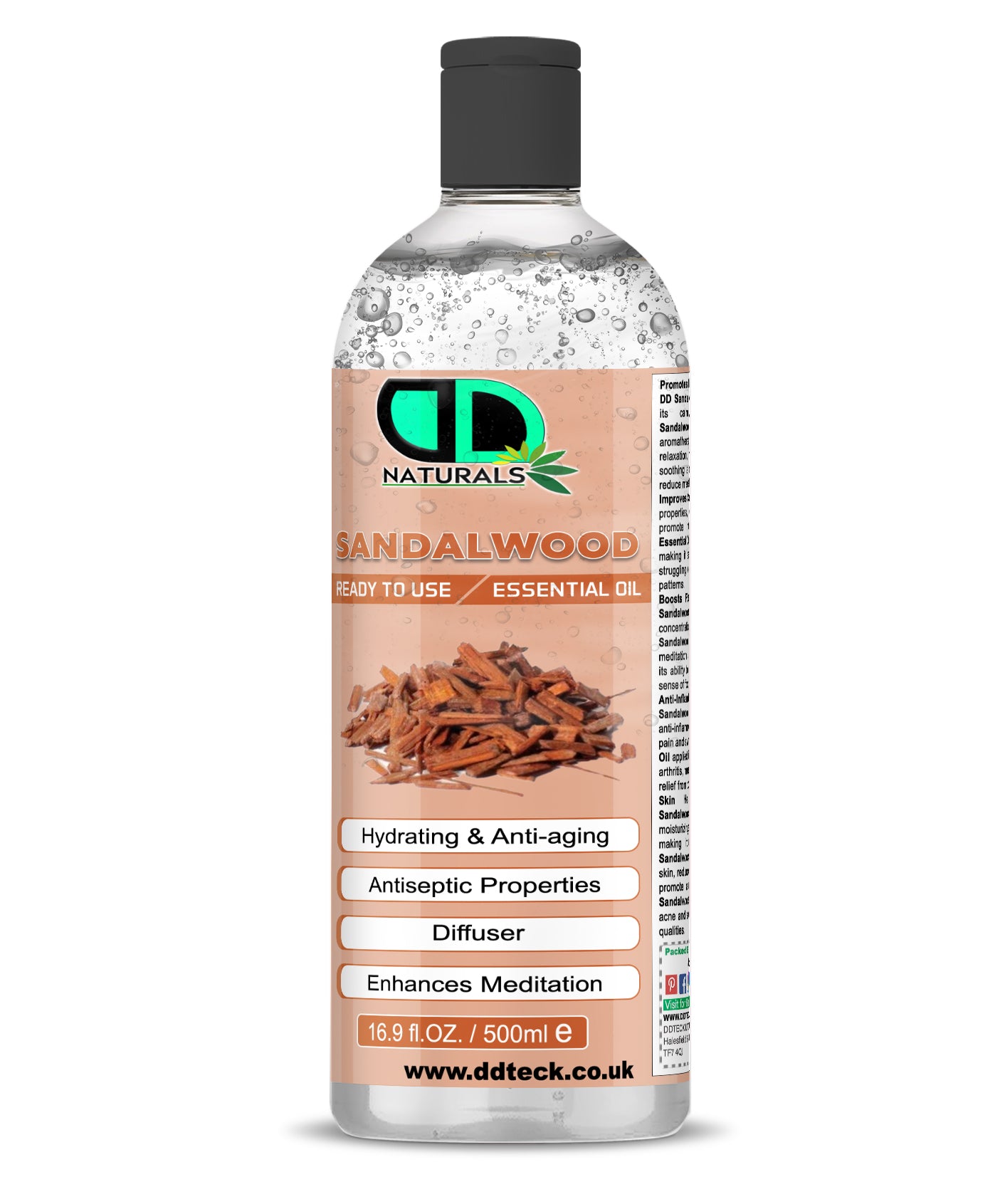 Sandalwood Essential Oil - Ready to Use Hydrating & Anti-aging Formula