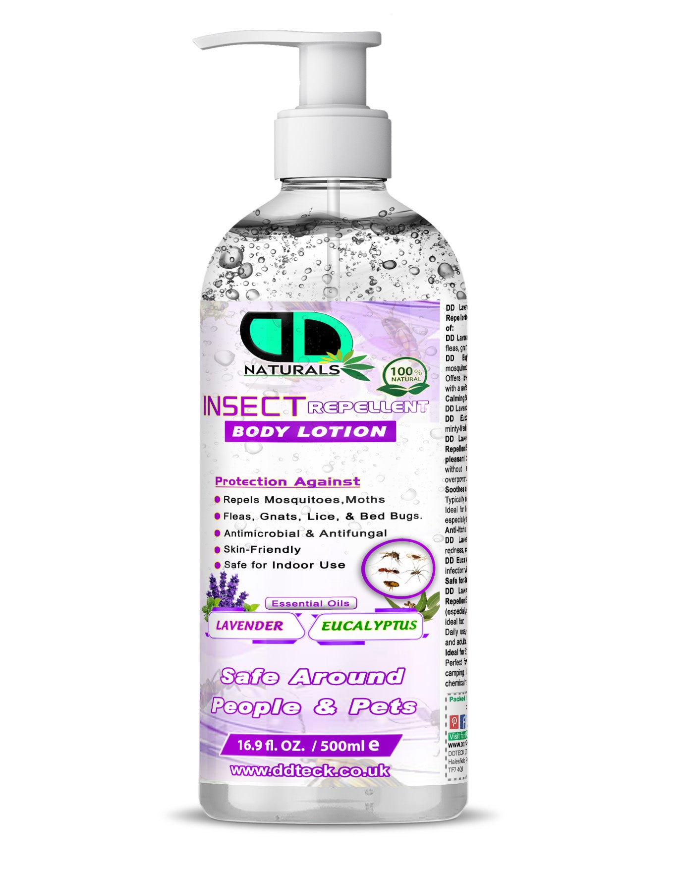 Lavender & Eucalyptus Insect Repellent Body Lotion | Natural, Soothing & Daily Outdoor Protection