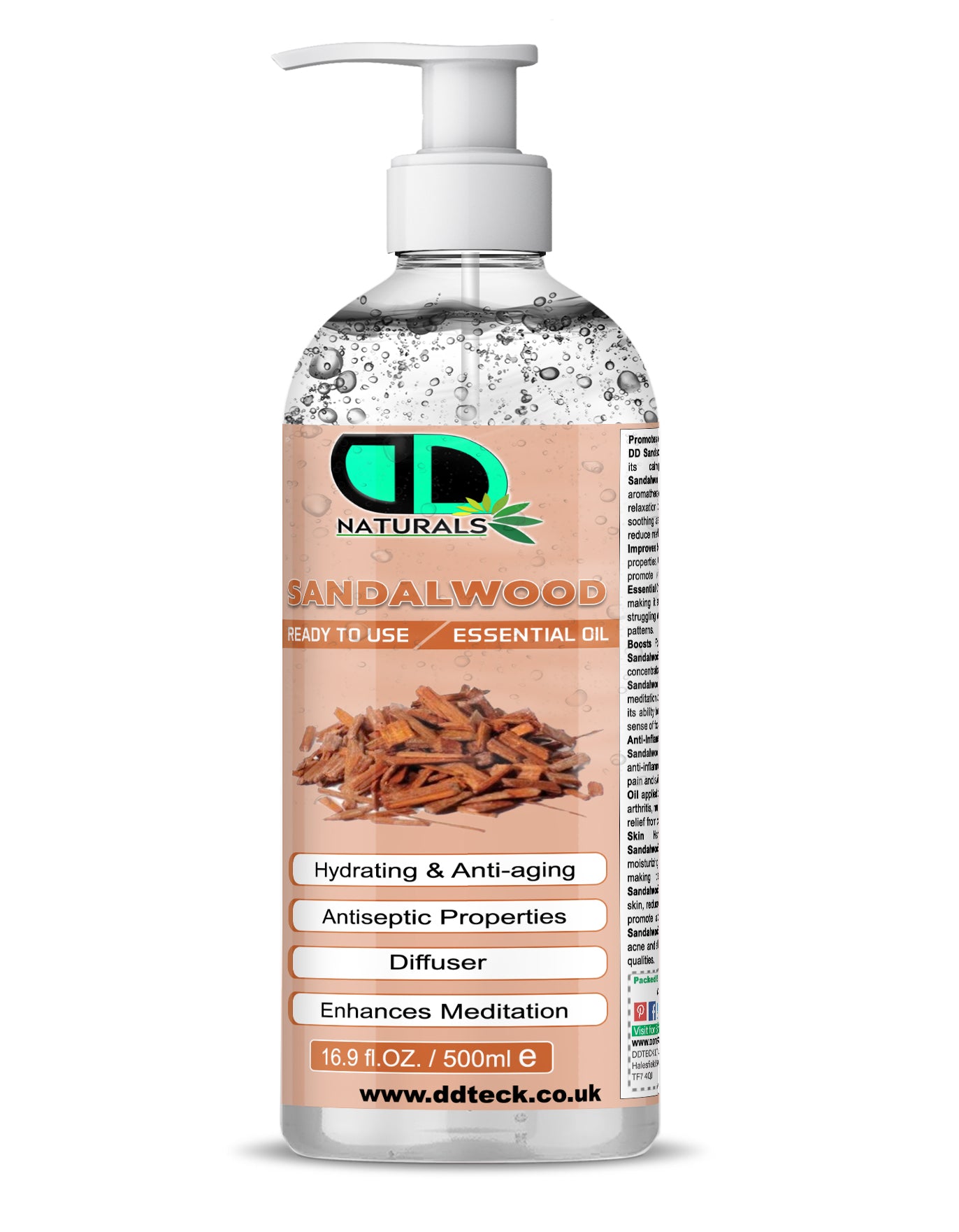 Sandalwood Essential Oil - Ready to Use Hydrating & Anti-aging Formula