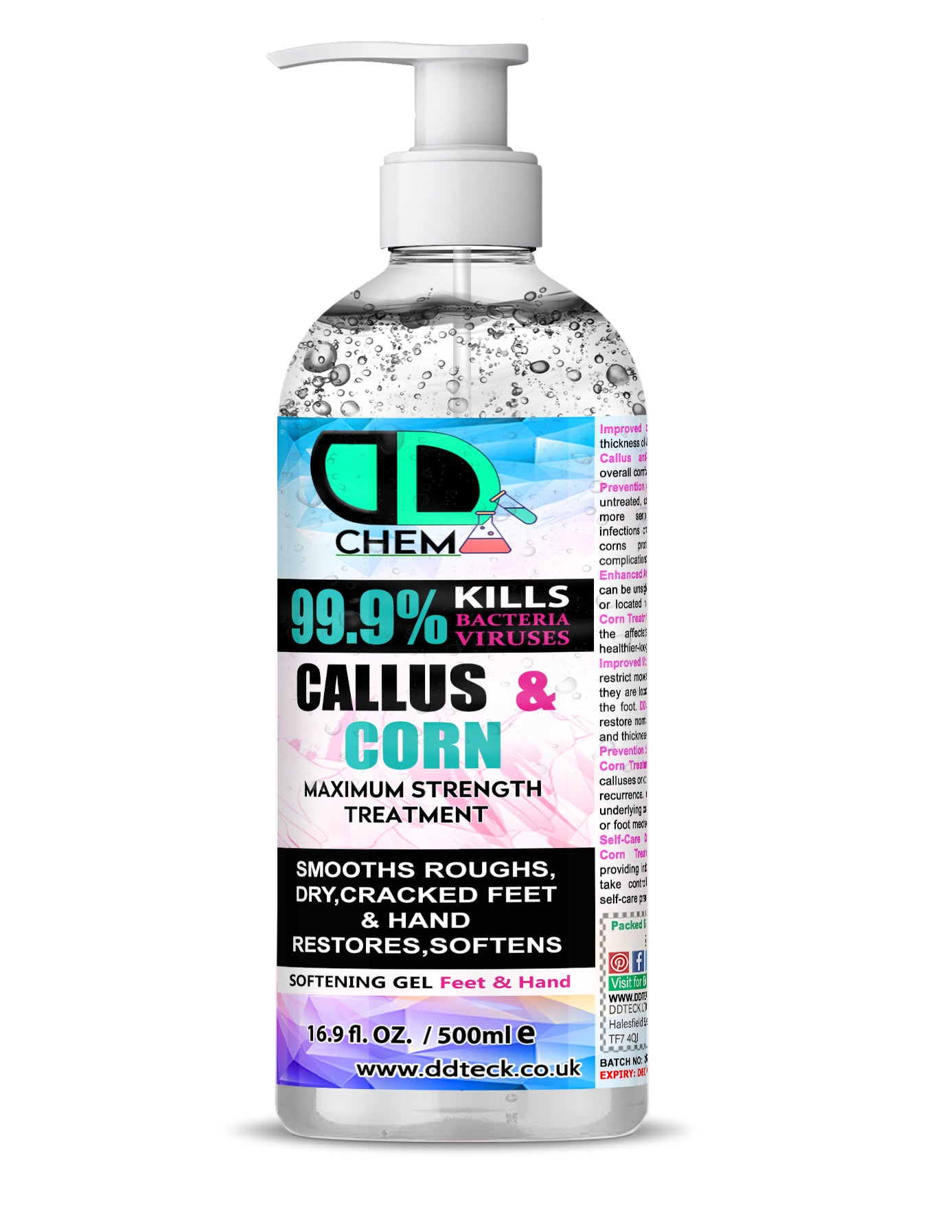 Callus & Corn Maximum Strength Treatment – Softening Gel for Feet & Hands