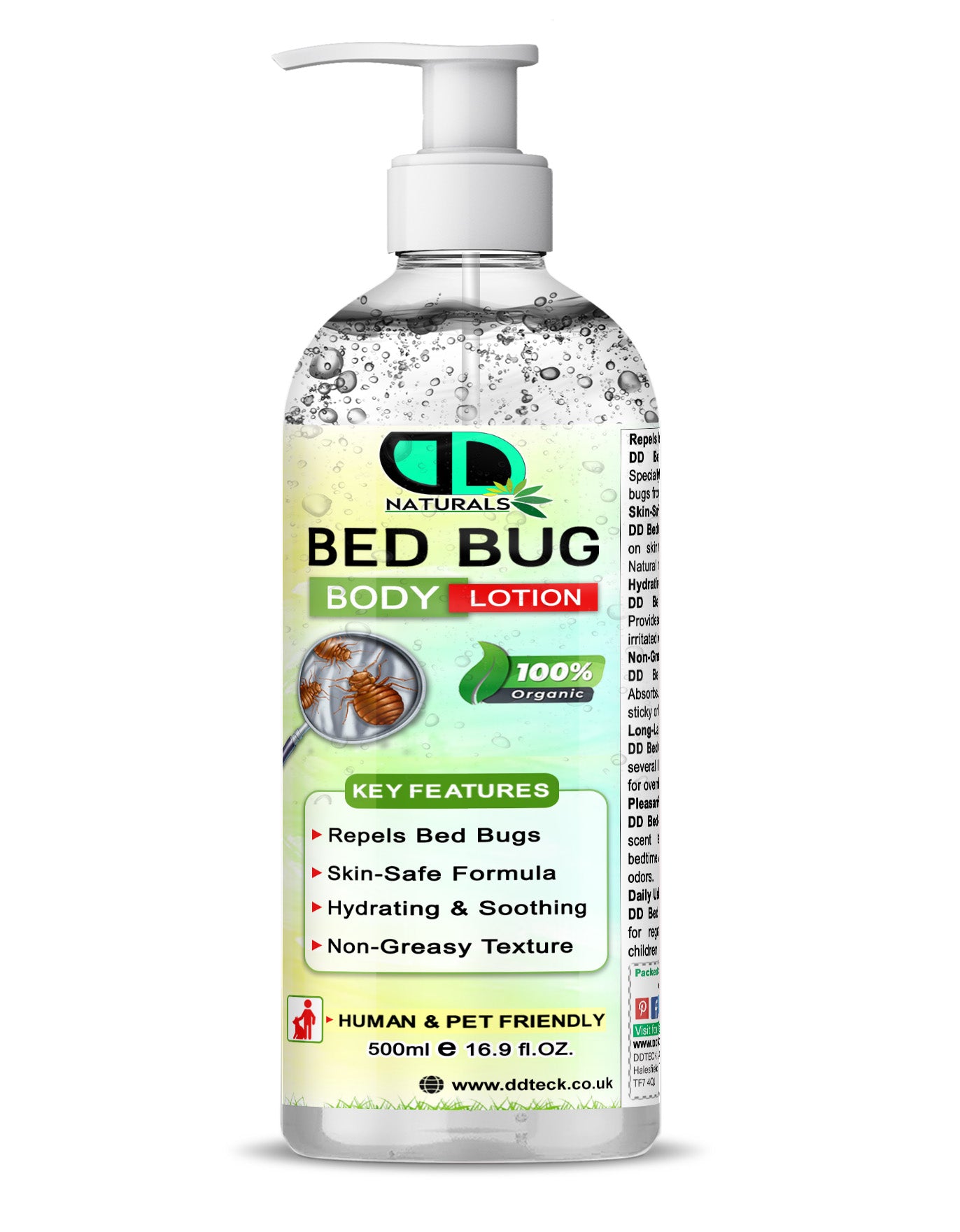 Bed Bug Repellent Body Lotion | Natural, Skin-Safe Overnight Protection