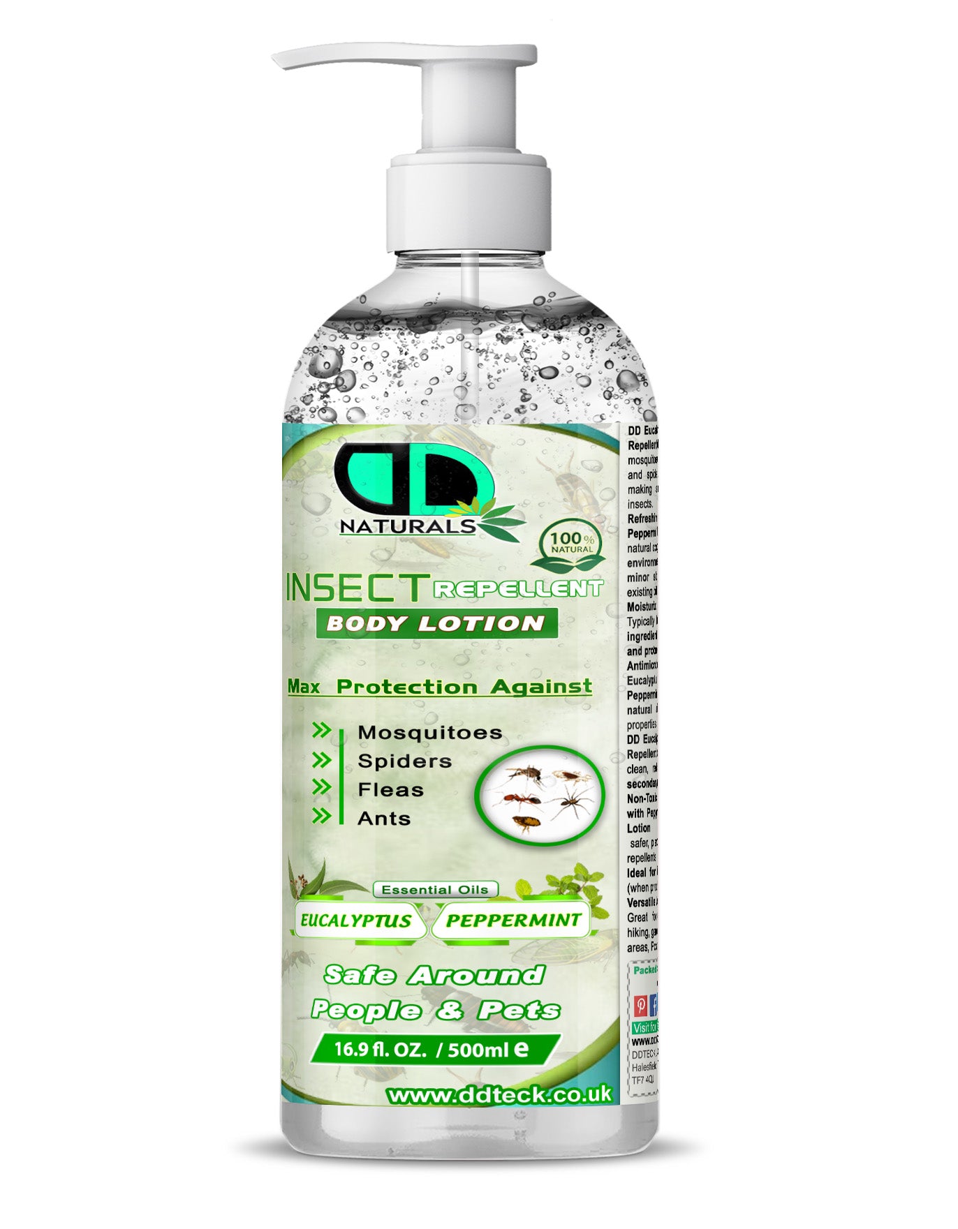 Natural Insect Repellent Body Lotion – Eucalyptus & Peppermint
