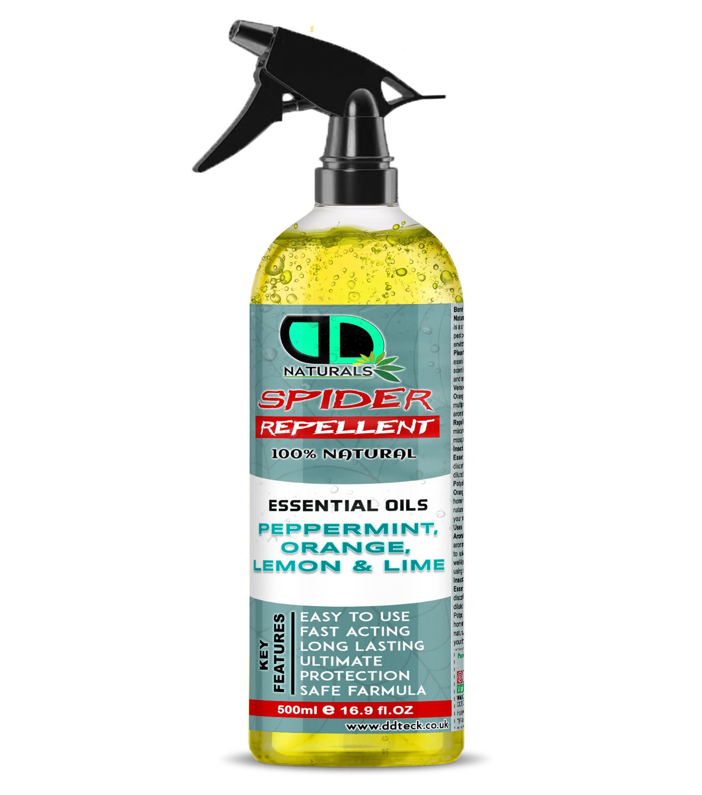 Spider Repellent | 100% Natural Peppermint & Citrus Essential Oil Spider Control Spray