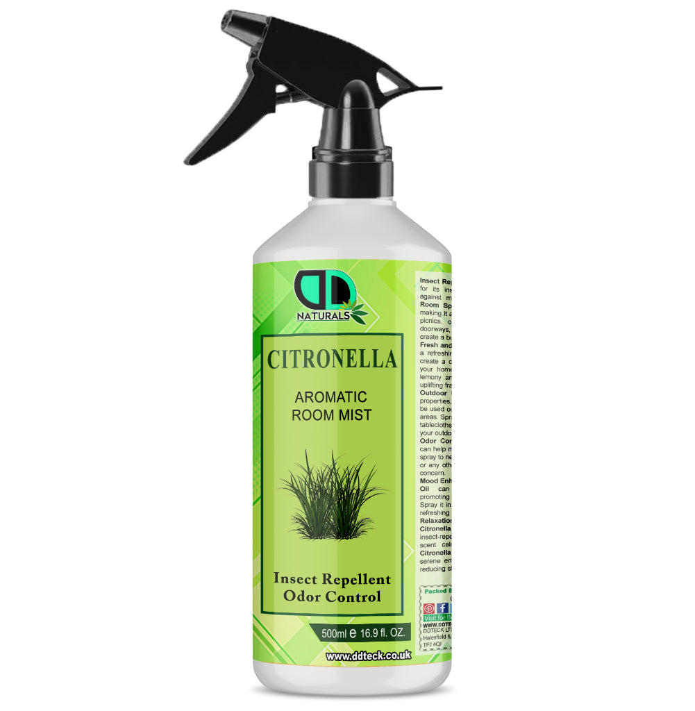 Citronella Aromatic Room Spray | Natural Insect Repellent & Long-Lasting Freshener