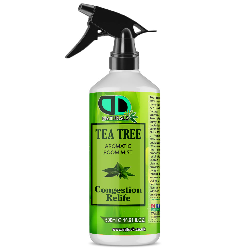 Tea Tree Aromatic Room Mist – Natural Congestion Relief & Air Purifier