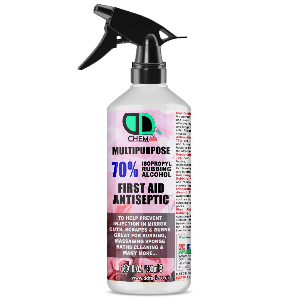 70% Isopropyl Rubbing Alcohol – Multipurpose First Aid Antiseptic