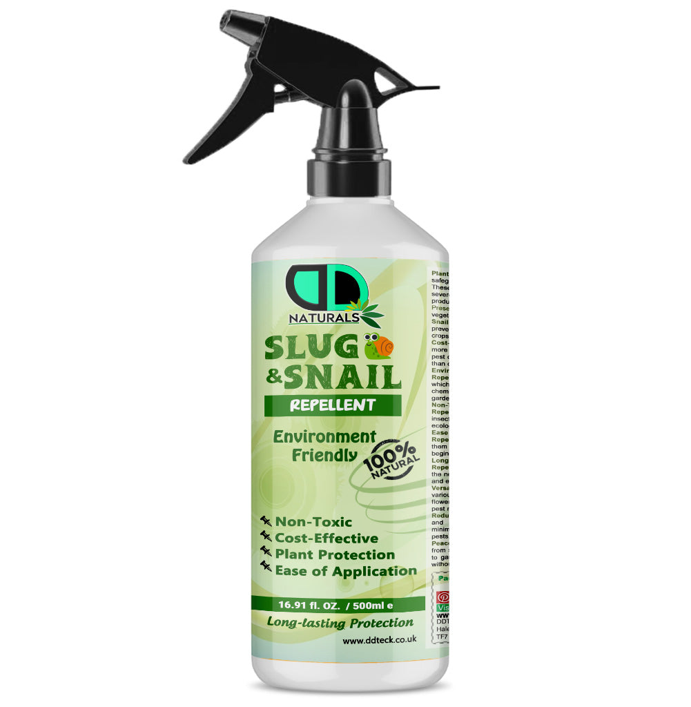100% Natural Slug & Snail Repellent – Non-Toxic Plant Protection