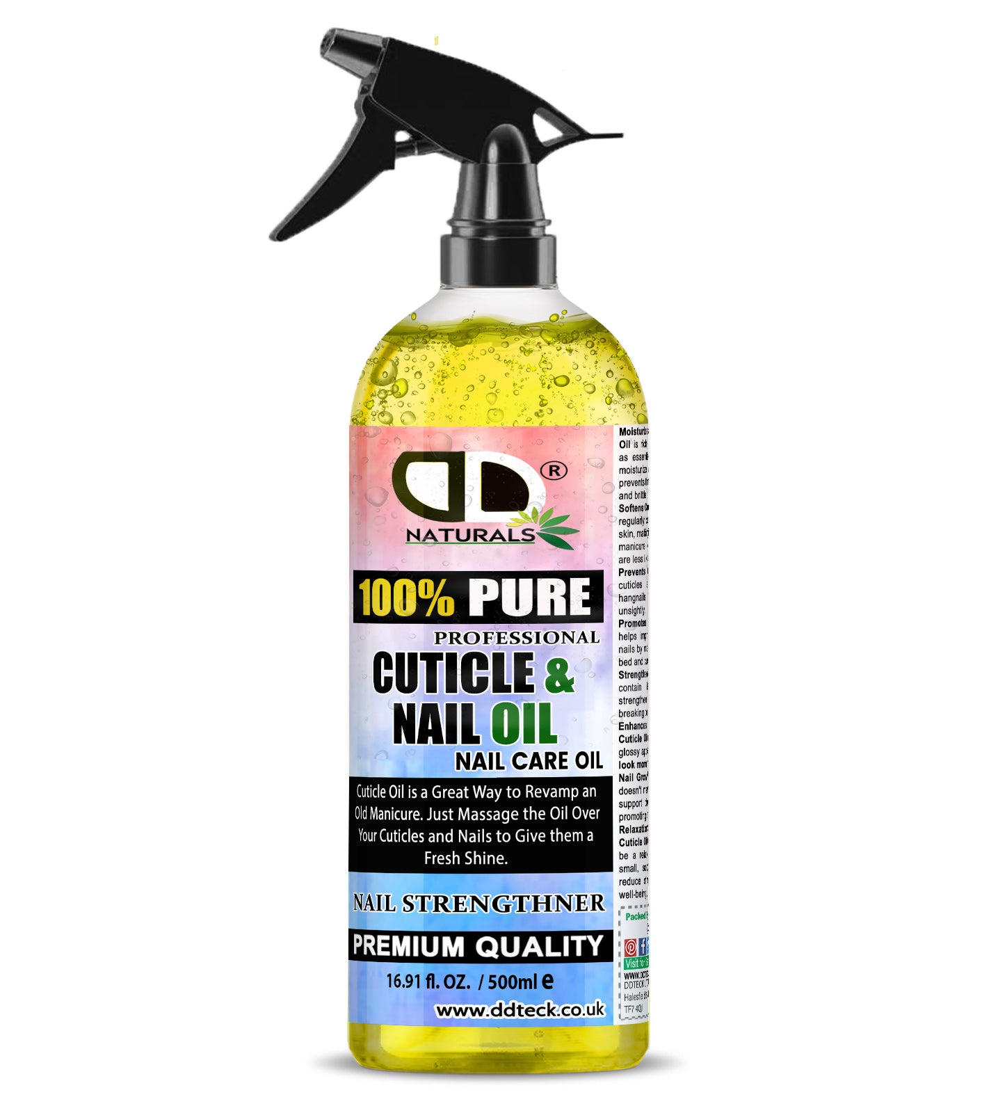 100% Pure Professional Cuticle & Nail Oil – Premium Nail Strengthened