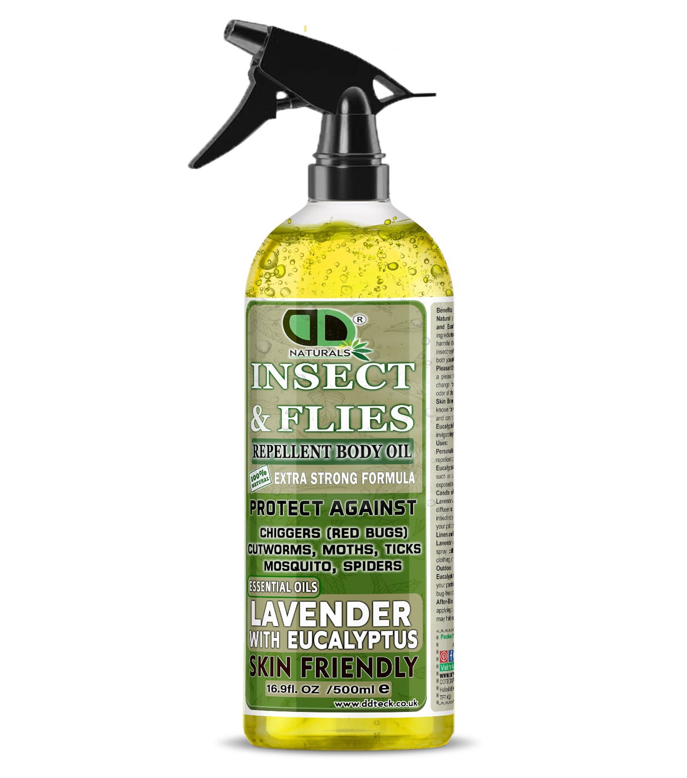 Insect Repellent with Lavender & Eucalyptus Essential Oils | Natural Bug Protection