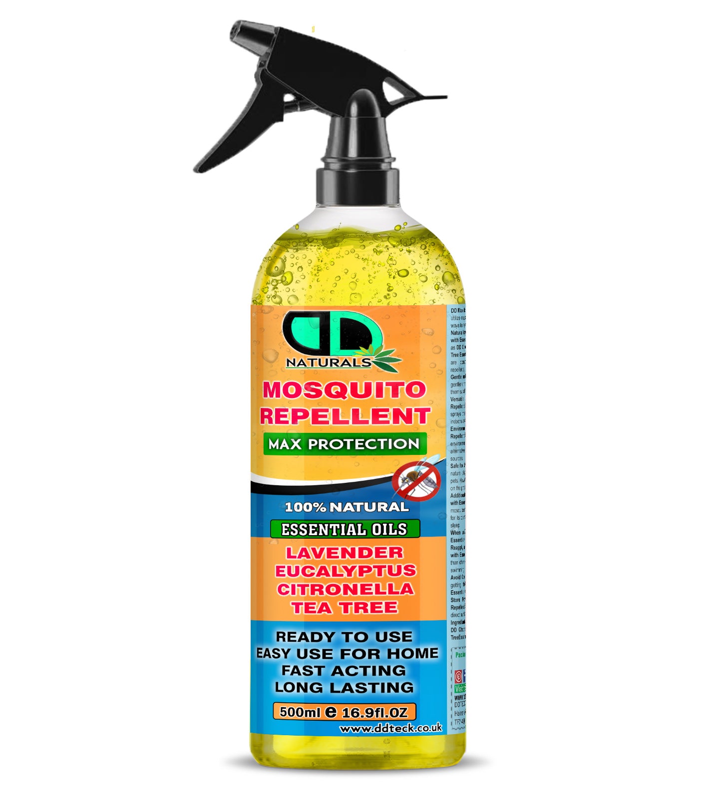 Mosquito Repellent Diffuser Oil | Natural Essential Oil Blend with Lavender, Eucalyptus, Citronella & Tea Tree
