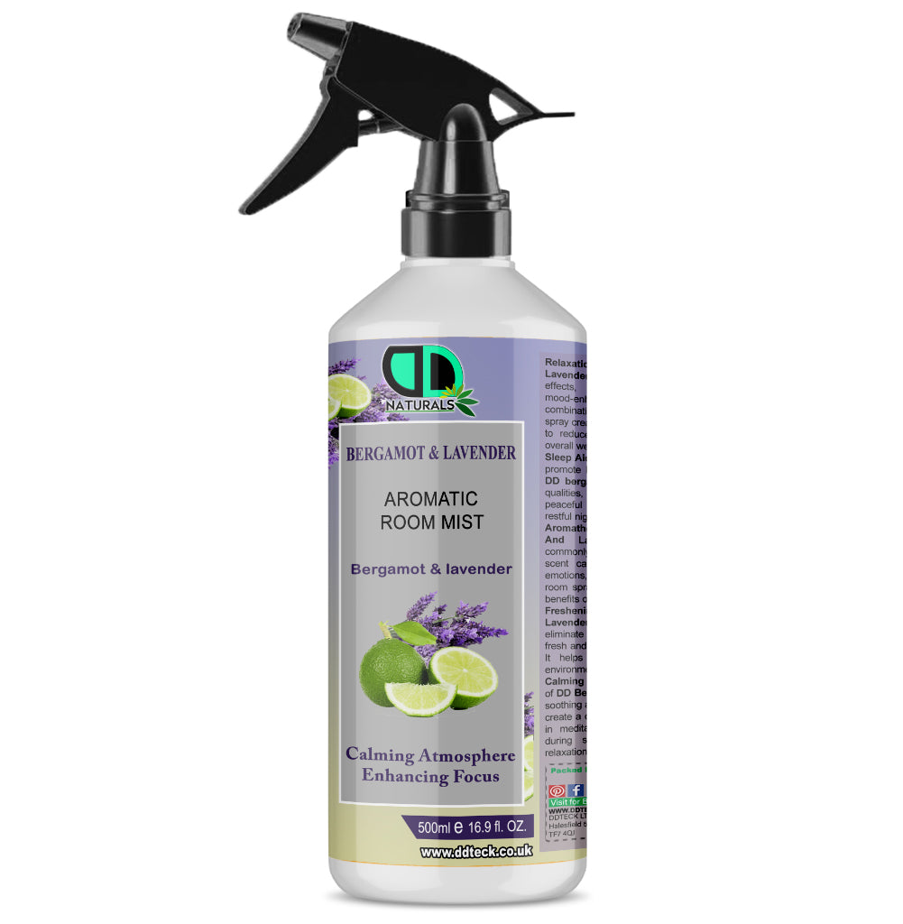 Bergamot & Lavender Aromatic Room Mist – Calming Atmosphere & Enhanced Focus