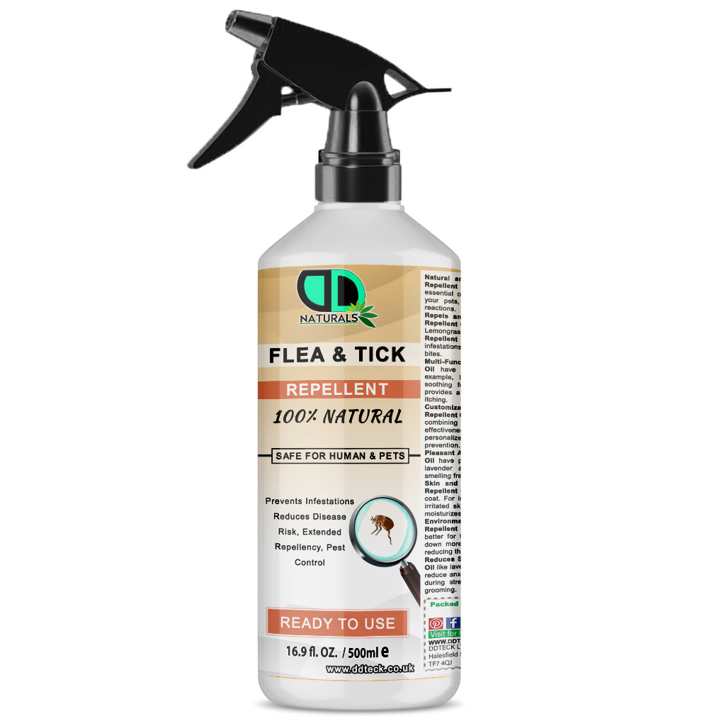 Flea & Tick Insect Repellent | Natural, Non-Toxic Protection for Pets & Home
