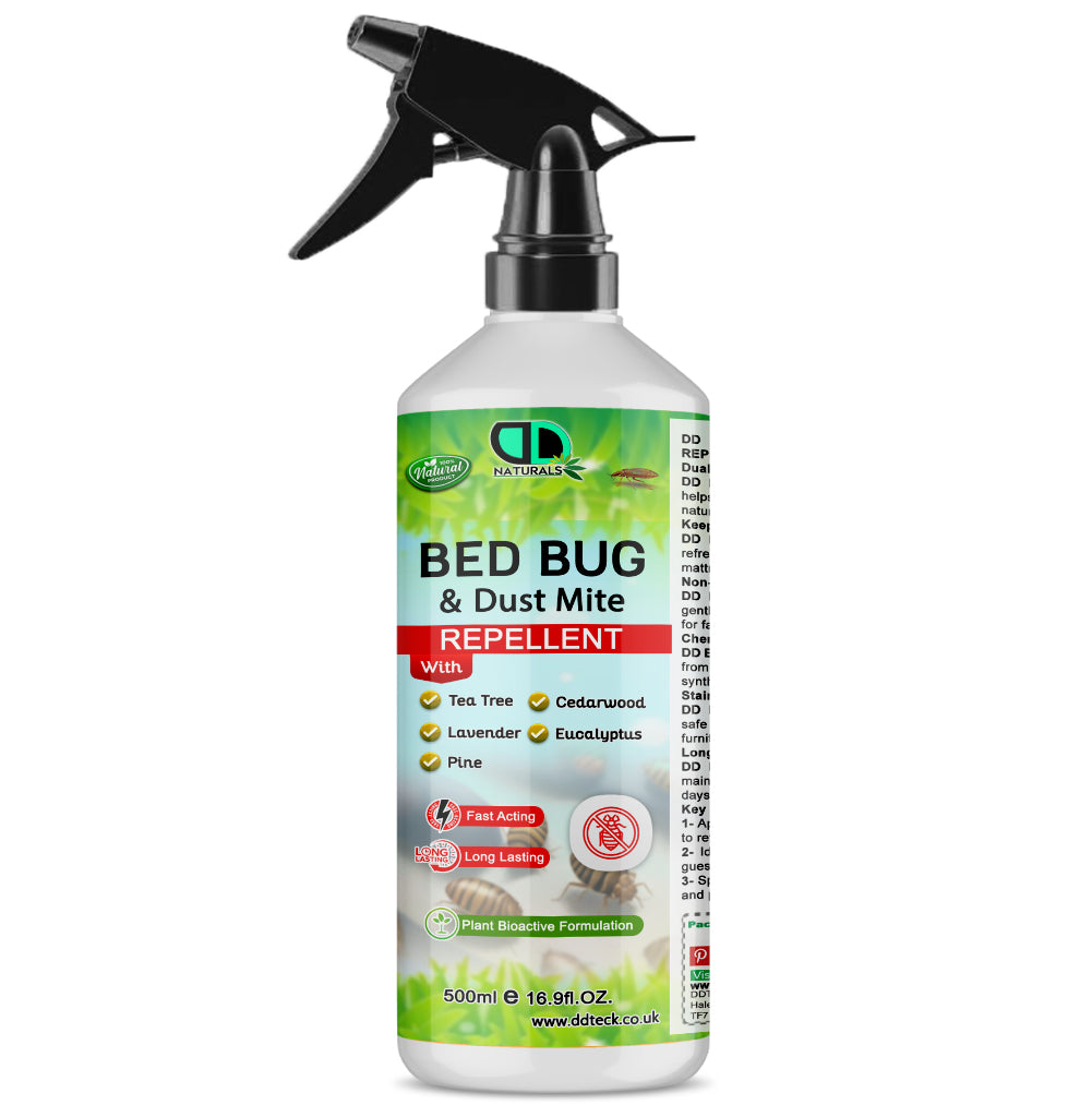 Naturals Bed Bug & Dust Mite Repellent – Plant Bioactive Fast Acting & Long Lasting Formula