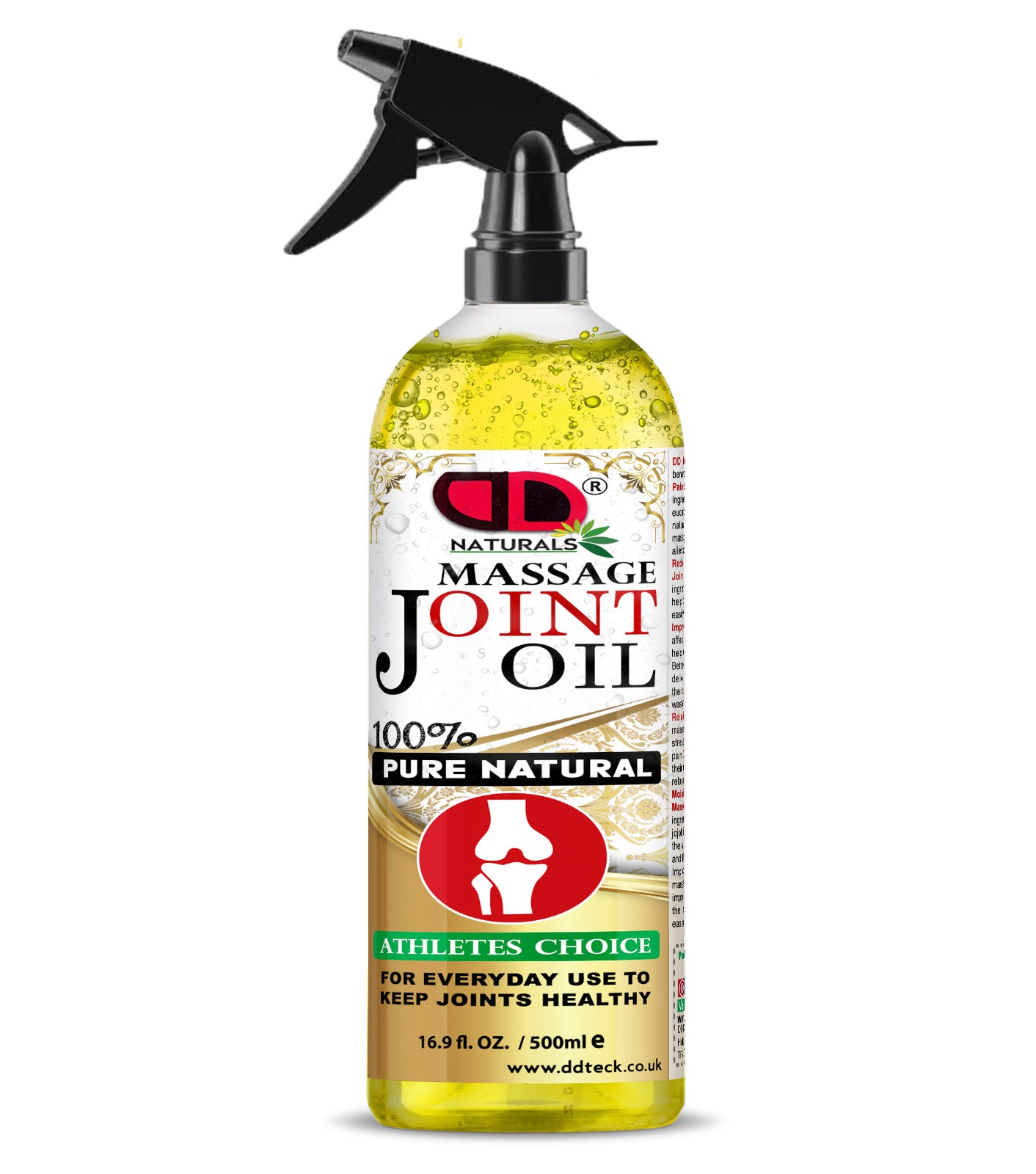 100% Pure Natural Joint Massage Oil - Athletes Choice for Healthy Joints