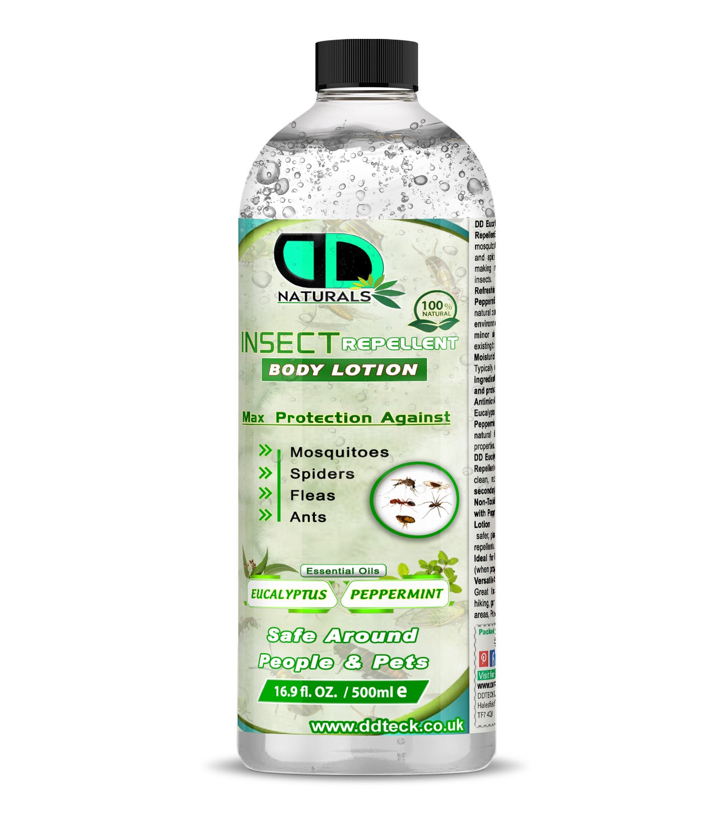 Natural Insect Repellent Body Lotion – Eucalyptus & Peppermint