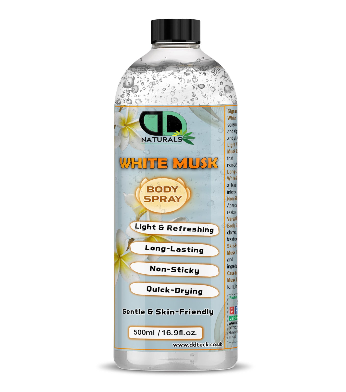 White Musk Body Spray – Light & Refreshing Long-Lasting Fragrance