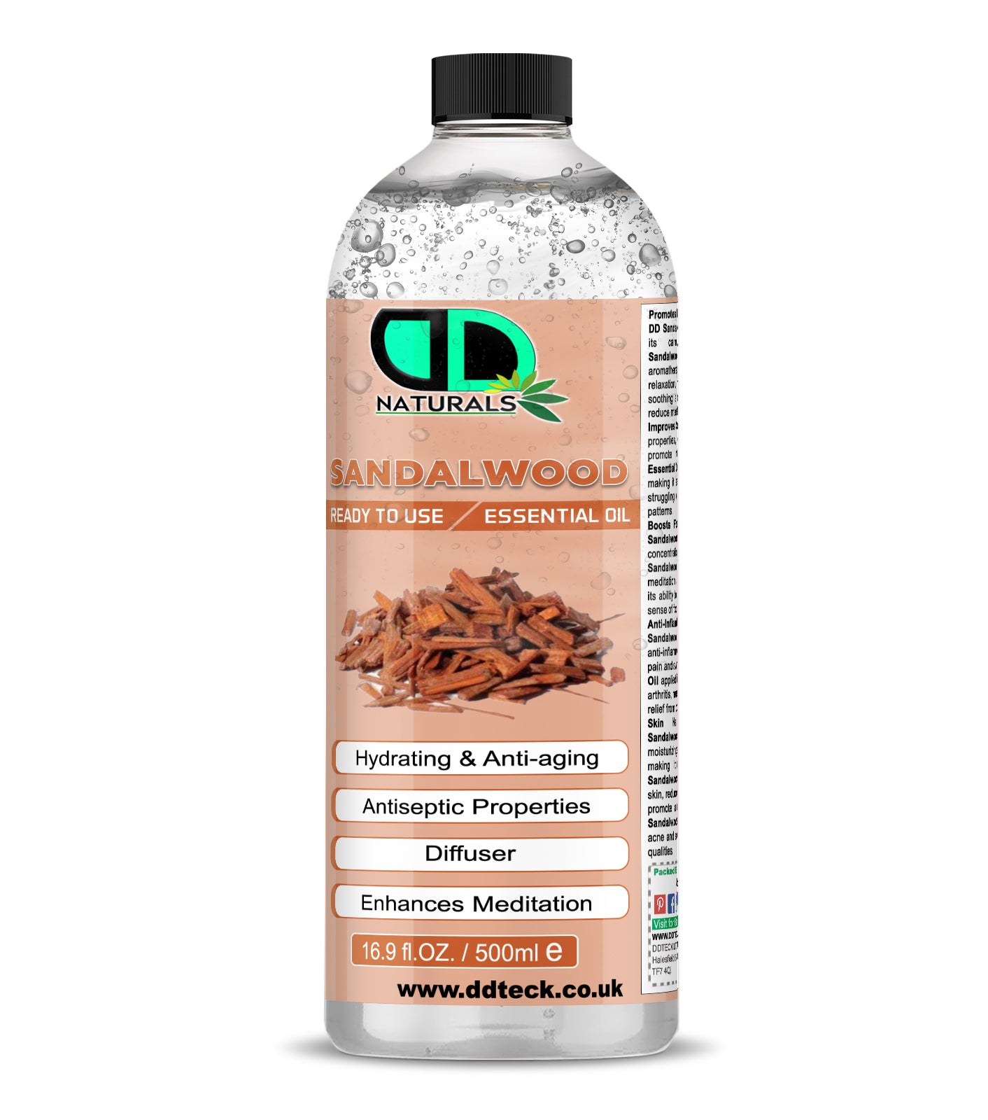 Sandalwood Essential Oil - Ready to Use Hydrating & Anti-aging Formula