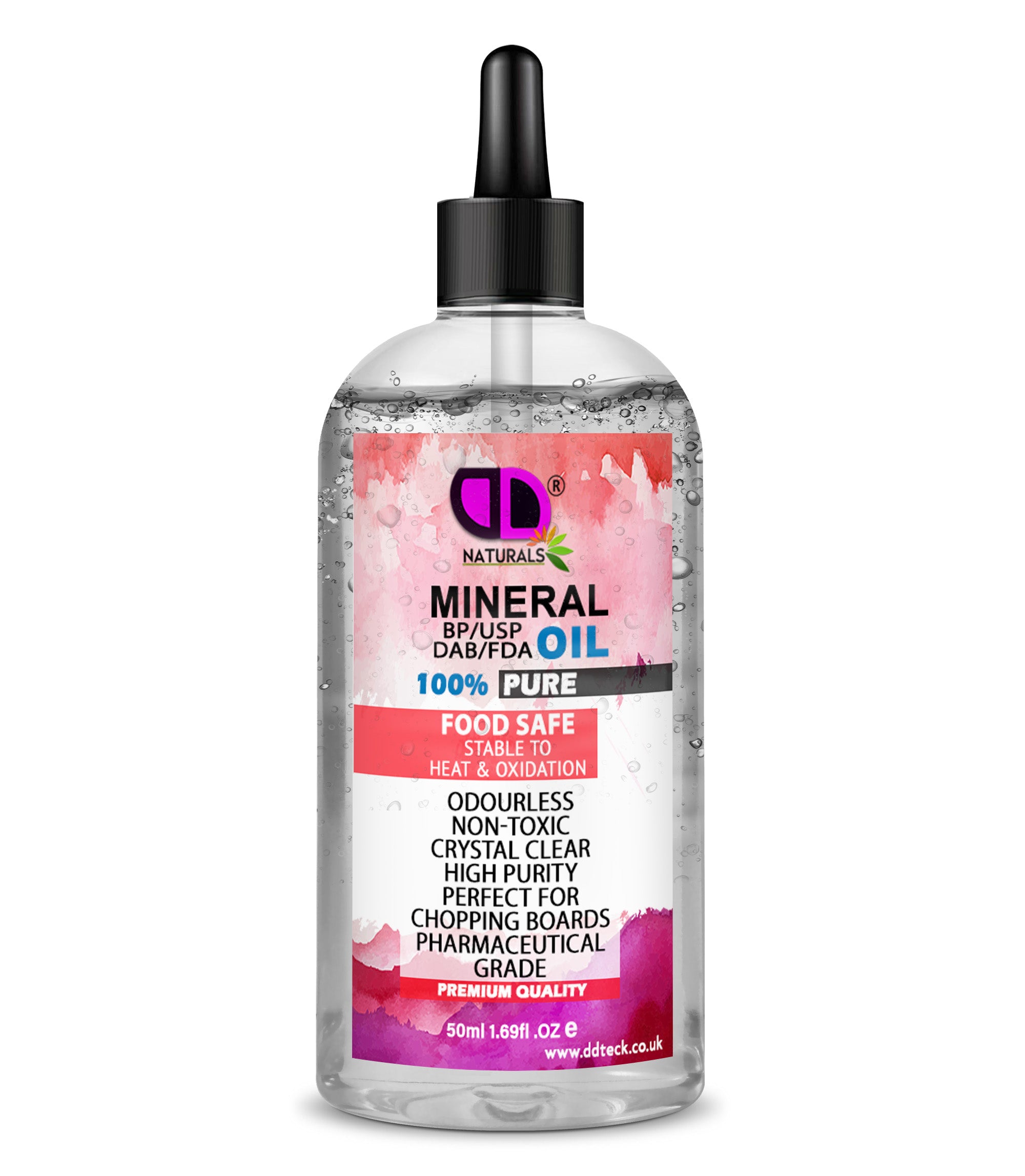 Mineral Oil BP/USP – Food Safe, Multi-Purpose Mineral Oil for Chopping Board, Wood, Leather, Skin, Hair & Household Care