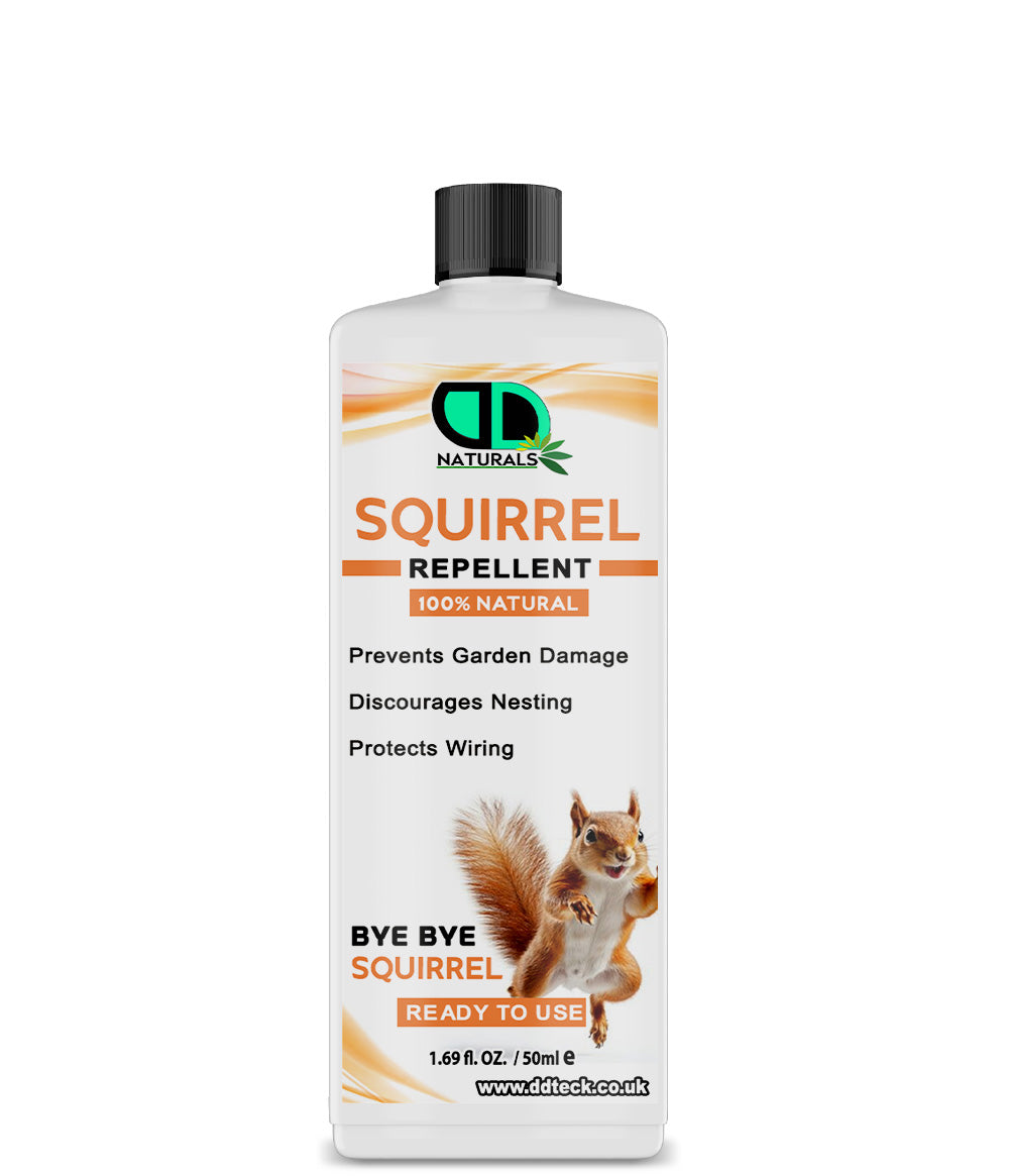 Natural Squirrel Repellent Spray – Non-Toxic, Humane & Long-Lasting Indoor and Outdoor Pest Control