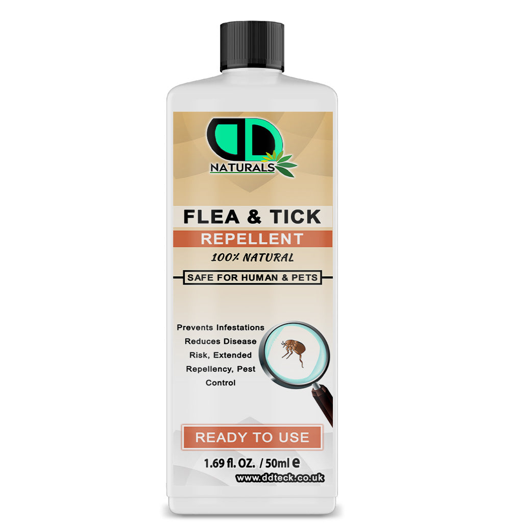 Flea & Tick Insect Repellent | Natural, Non-Toxic Protection for Pets & Home