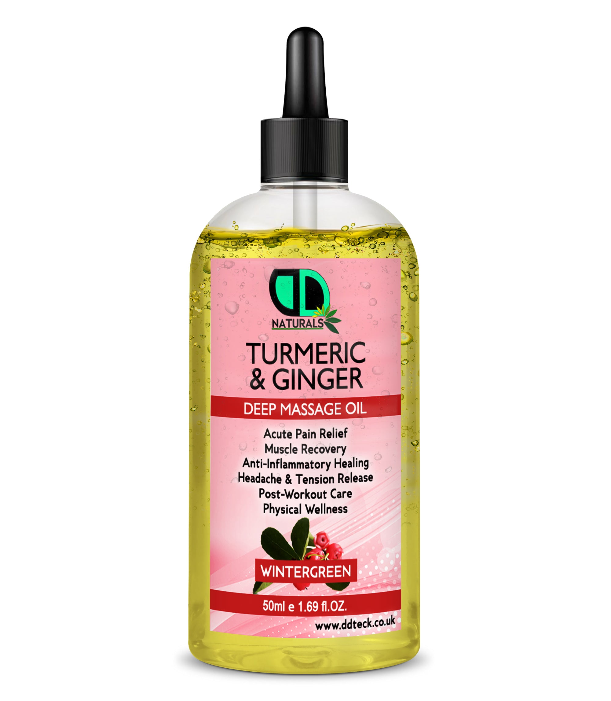 Turmeric & Ginger Deep Massage Oil with Wintergreen