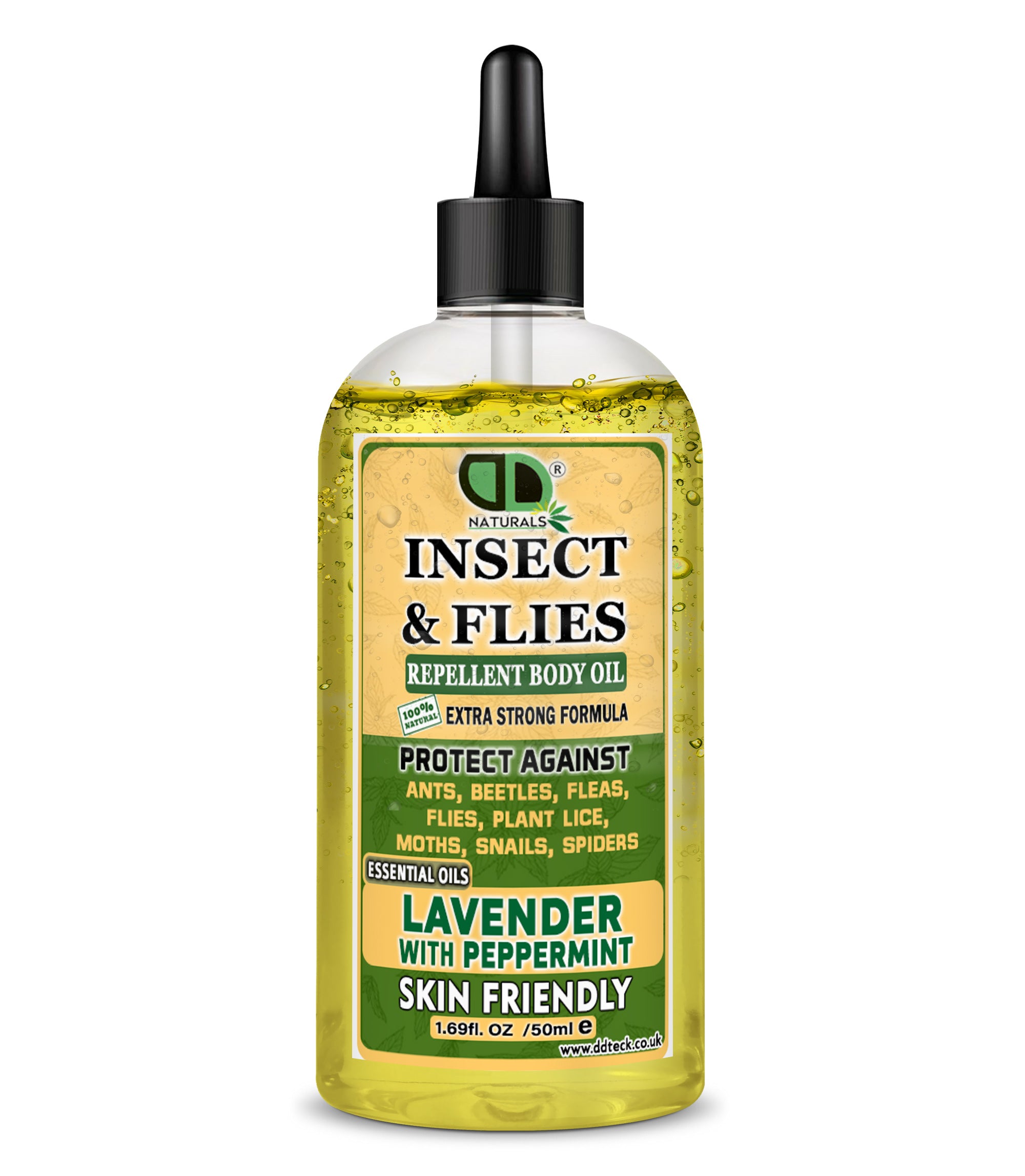Natural Insect Repellent with Lavender & Peppermint Essential Oils | Chemical-Free Mosquito & Bug Protection