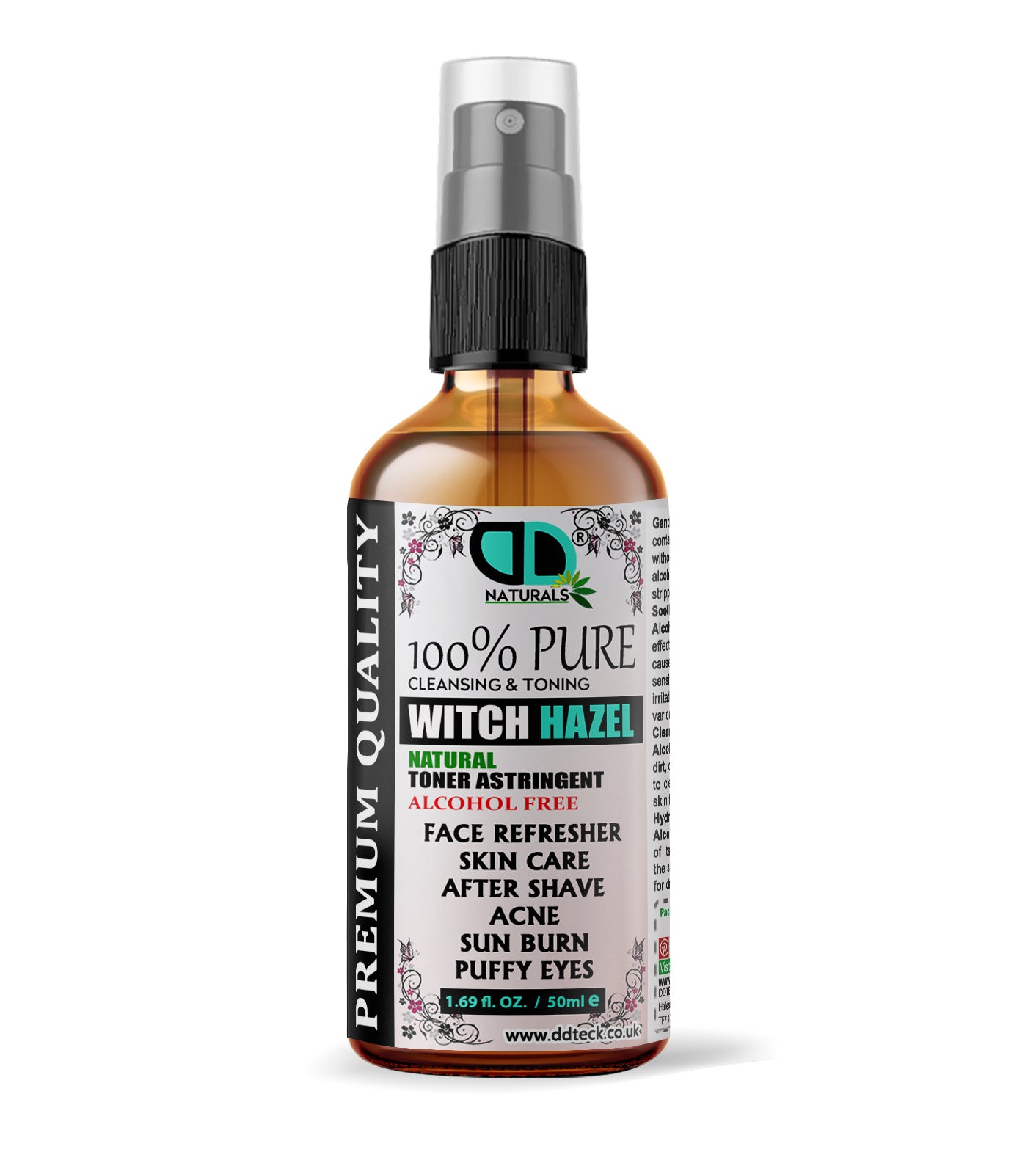 Witch Hazel Alcohol-Free Toner | Gentle, Natural Skin Toning for Sensitive & Acne-Prone Skin