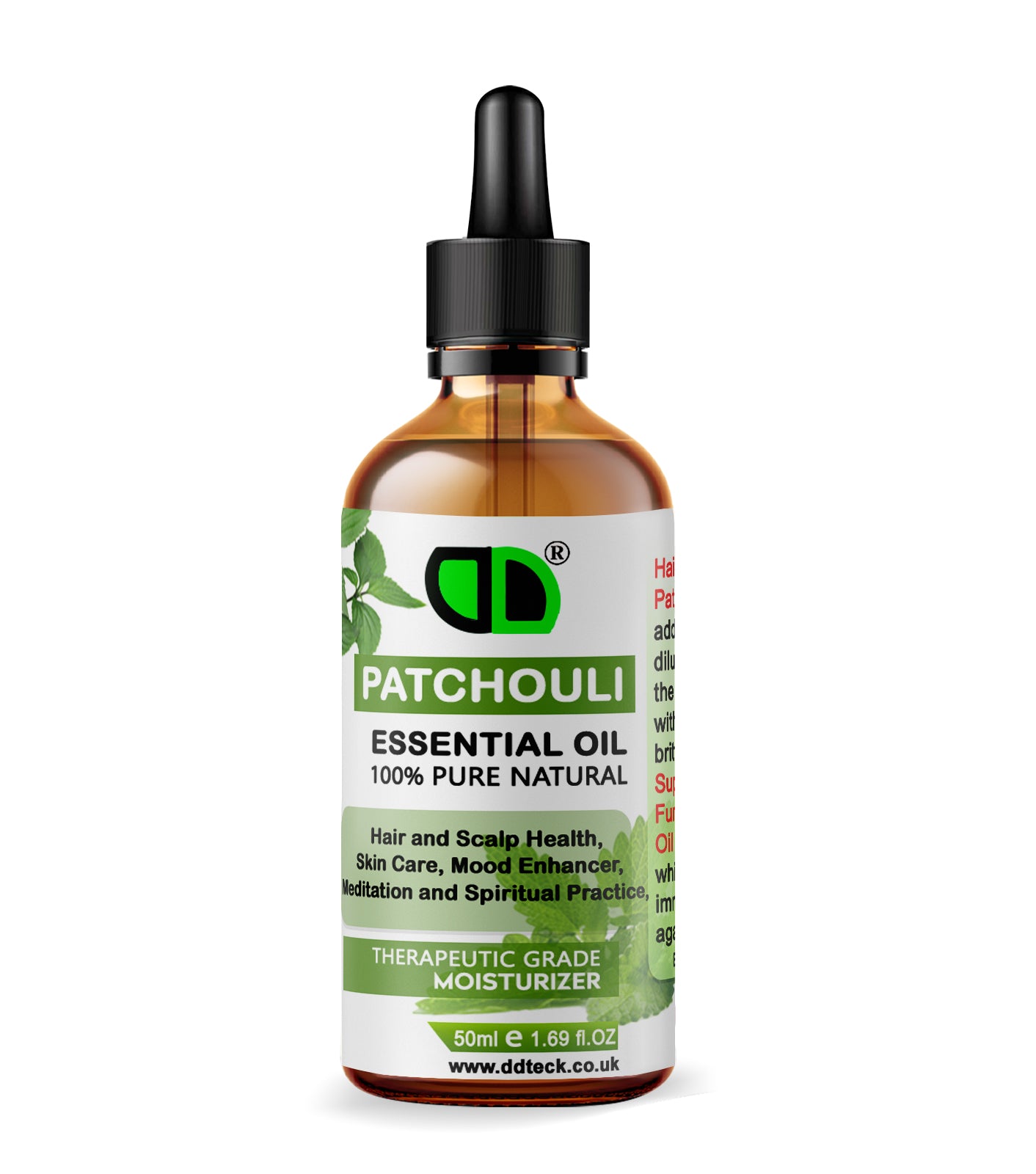 100% Pure Natural Patchouli Essential Oil - Therapeutic Grade