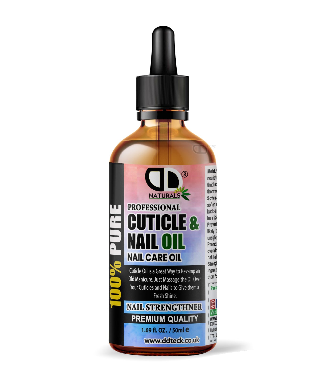 100% Pure Professional Cuticle & Nail Oil – Premium Nail Strengthened