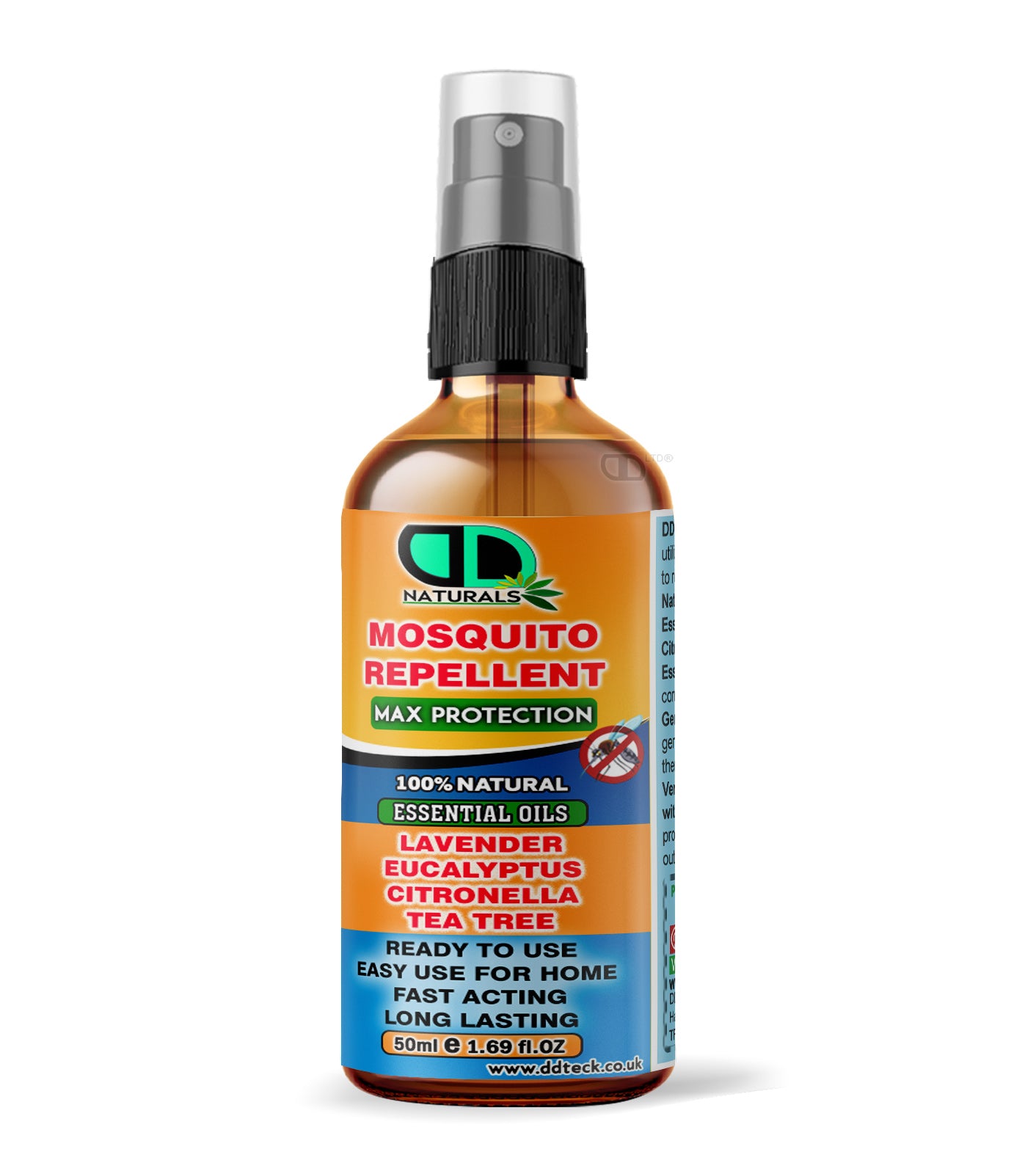 Mosquito Repellent Diffuser Oil | Natural Essential Oil Blend with Lavender, Eucalyptus, Citronella & Tea Tree