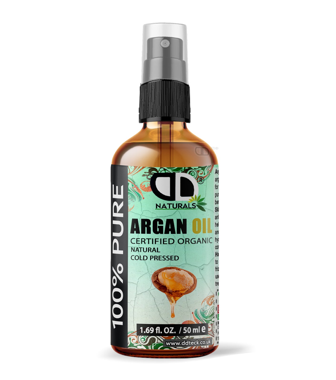 100% Pure Argan Oil | Organic Cold-Pressed Oil for Hair, Skin & Nails