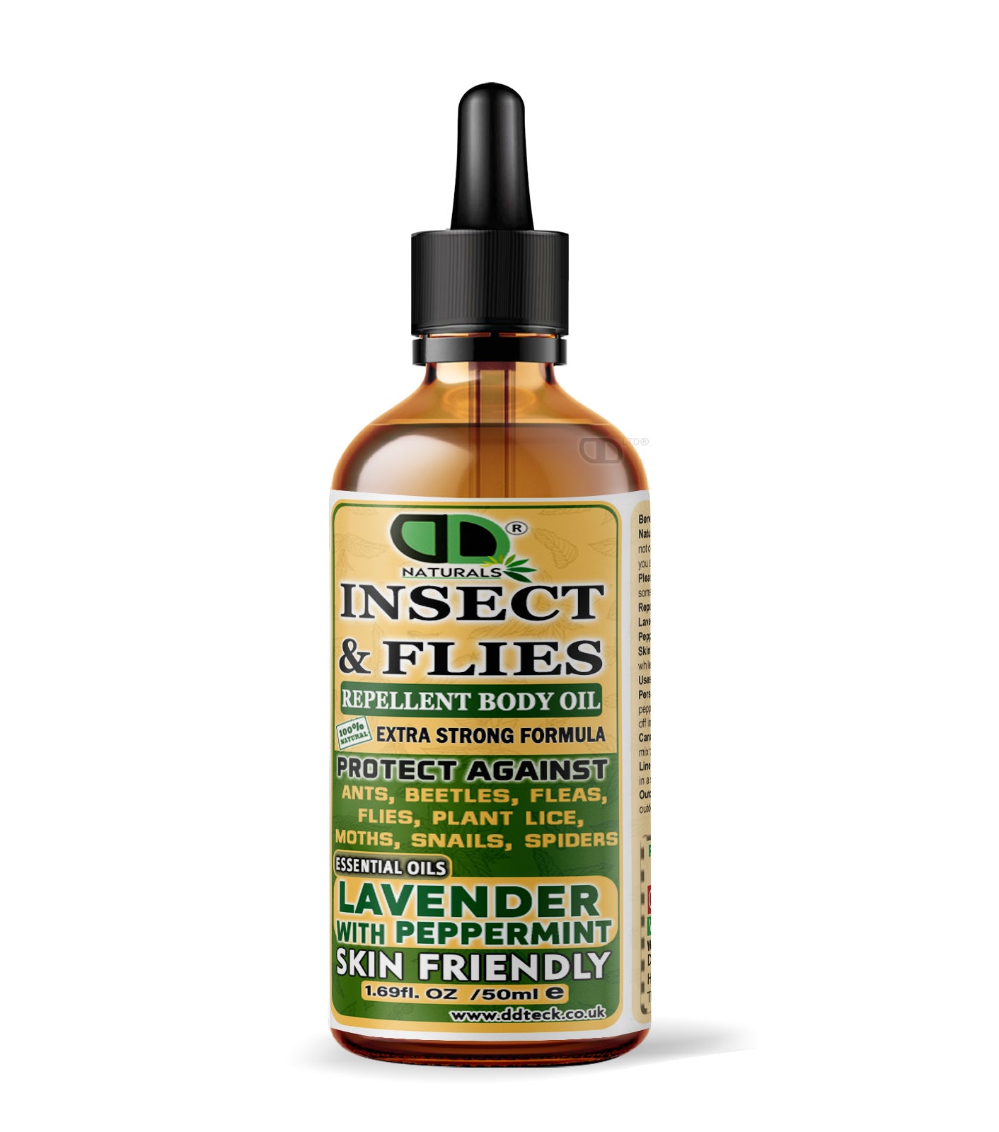 Natural Insect Repellent with Lavender & Peppermint Essential Oils | Chemical-Free Mosquito & Bug Protection