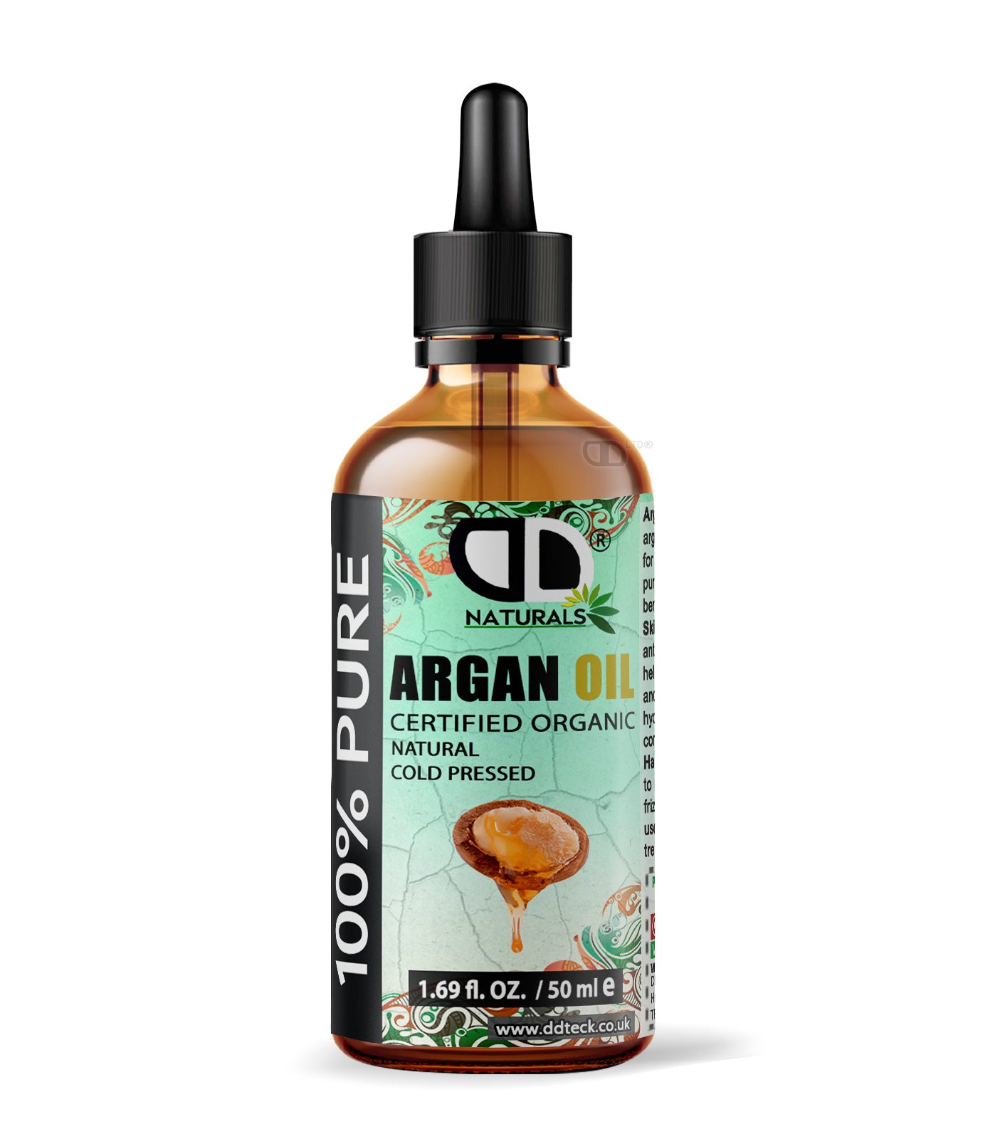 100% Pure Argan Oil | Organic Cold-Pressed Oil for Hair, Skin & Nails