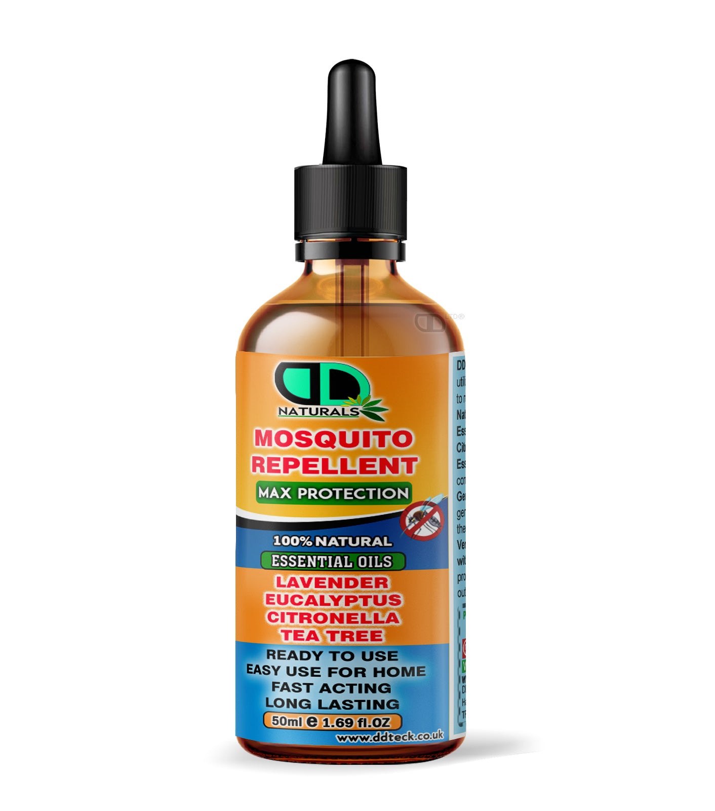 Mosquito Repellent Diffuser Oil | Natural Essential Oil Blend with Lavender, Eucalyptus, Citronella & Tea Tree