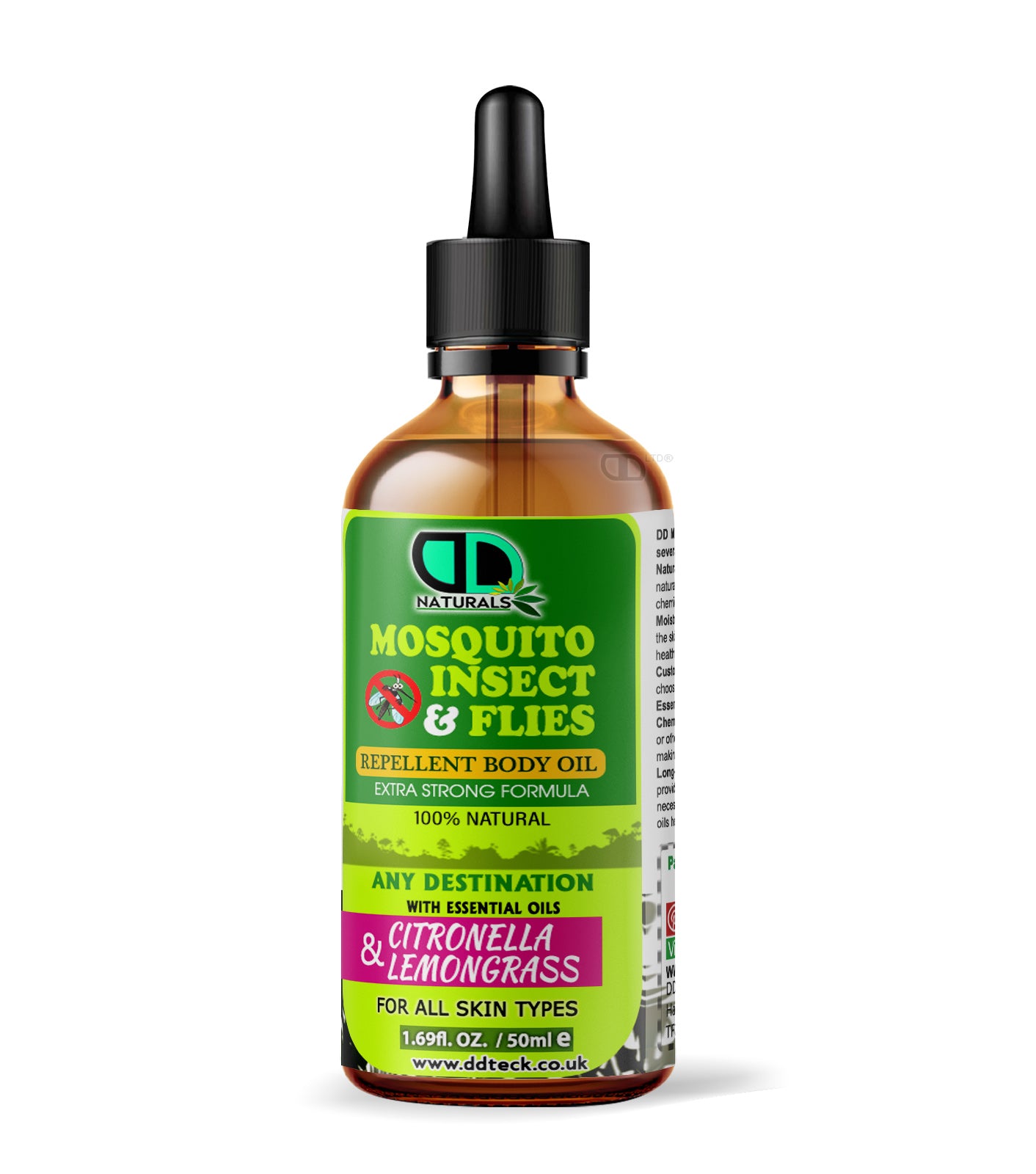 Insect Repellent with Lemongrass & Citronella | Natural, Skin-Friendly Protection from Mosquitoes & Biting Insects