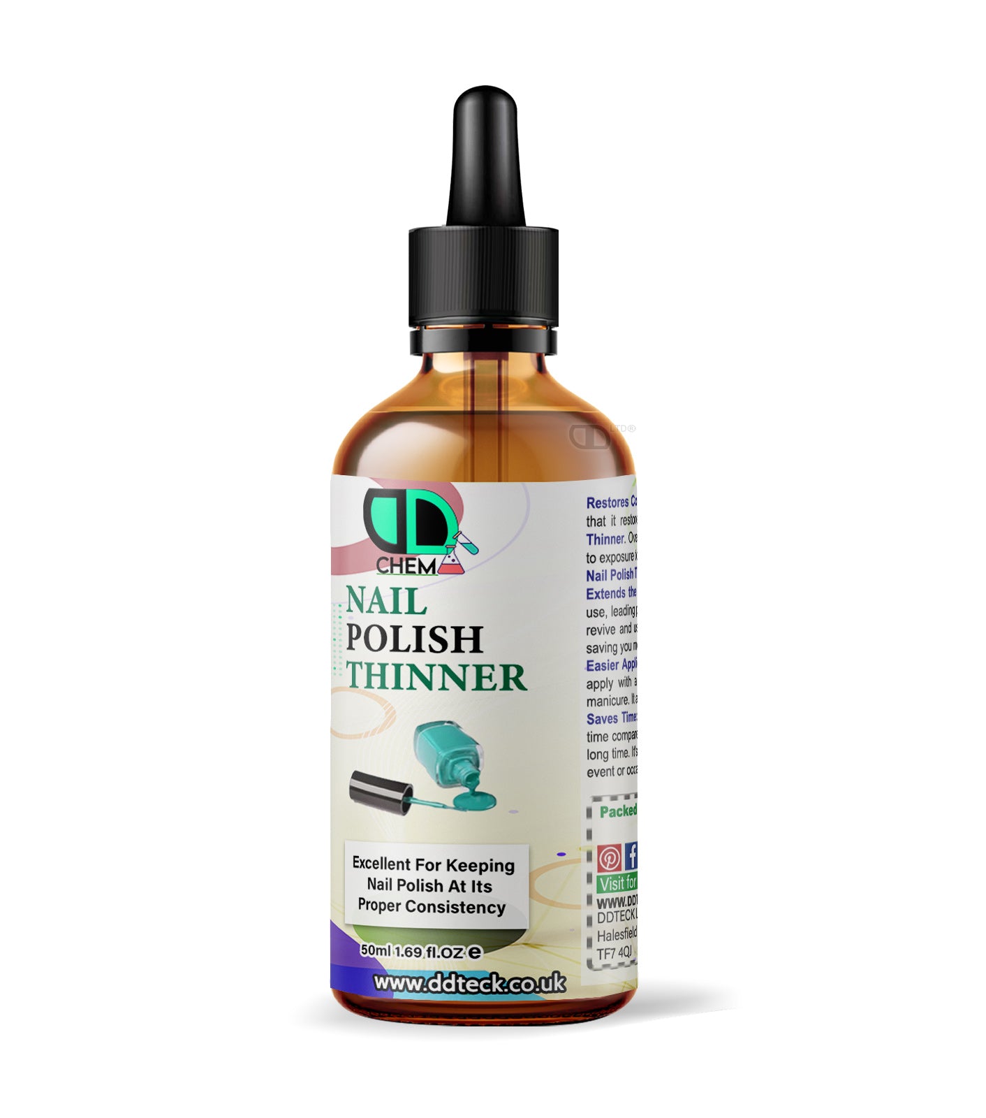 Nail Polish Thinner | Restores Thick & Dried Nail Polish | Smooth, Even Application