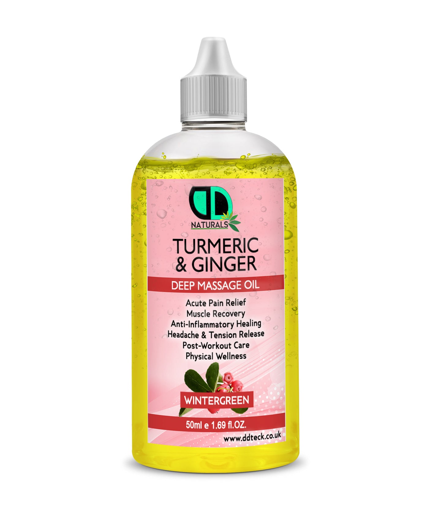 Turmeric & Ginger Deep Massage Oil with Wintergreen