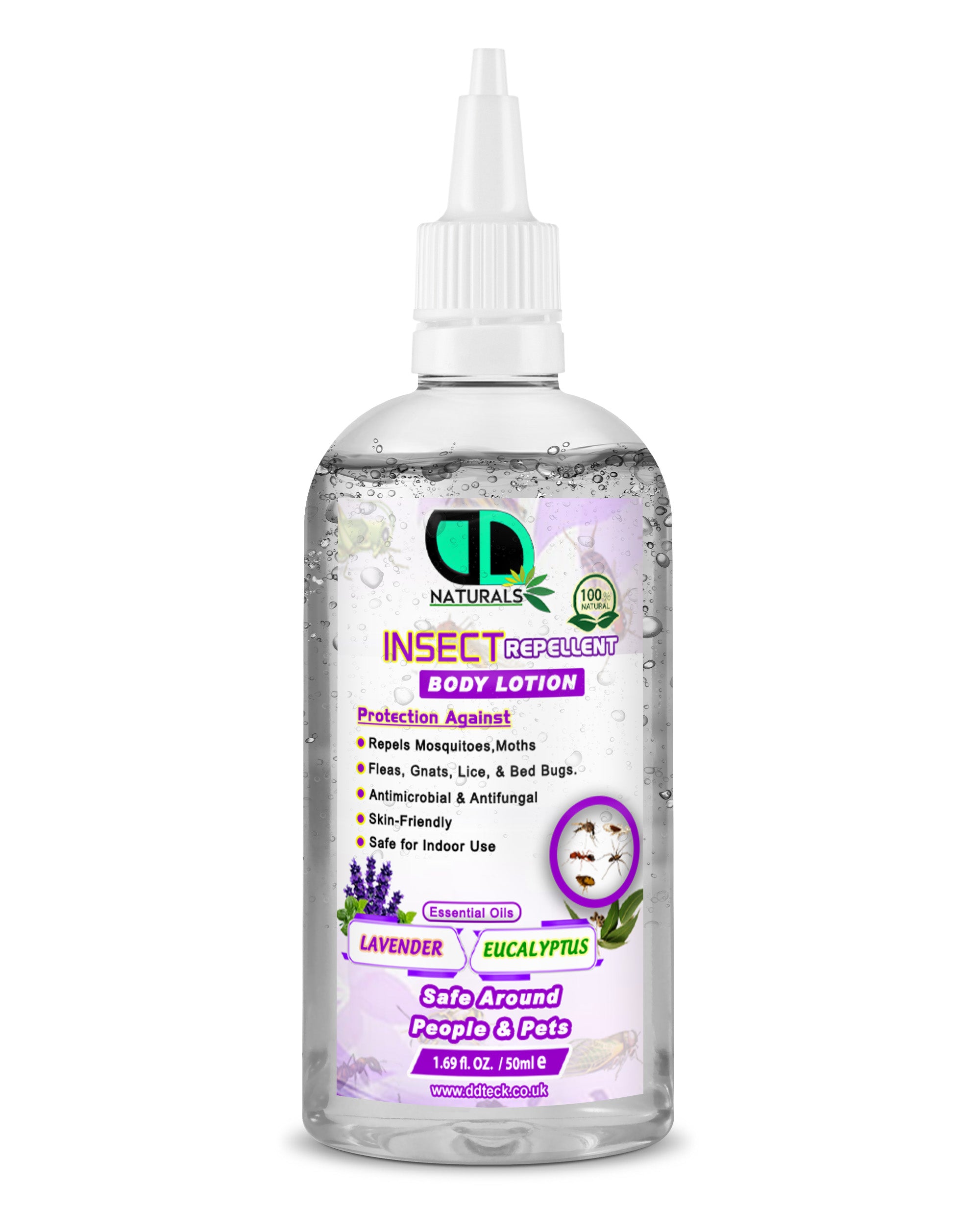 Lavender & Eucalyptus Insect Repellent Body Lotion | Natural, Soothing & Daily Outdoor Protection