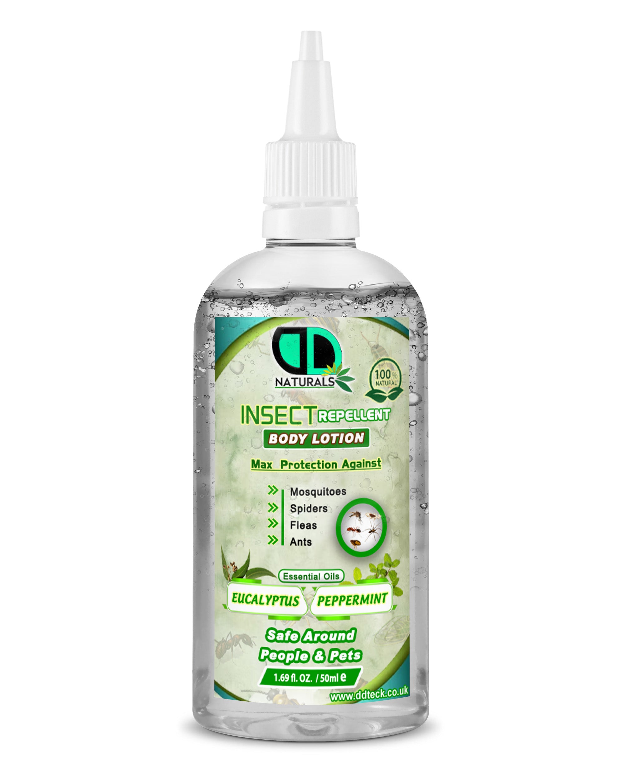 Natural Insect Repellent Body Lotion – Eucalyptus & Peppermint