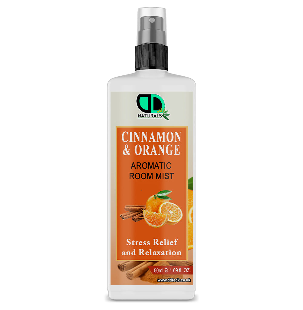 Cinnamon & Orange Aromatic Room Spray | Natural Air Freshener for Home, Bedroom, Bathroom & Car