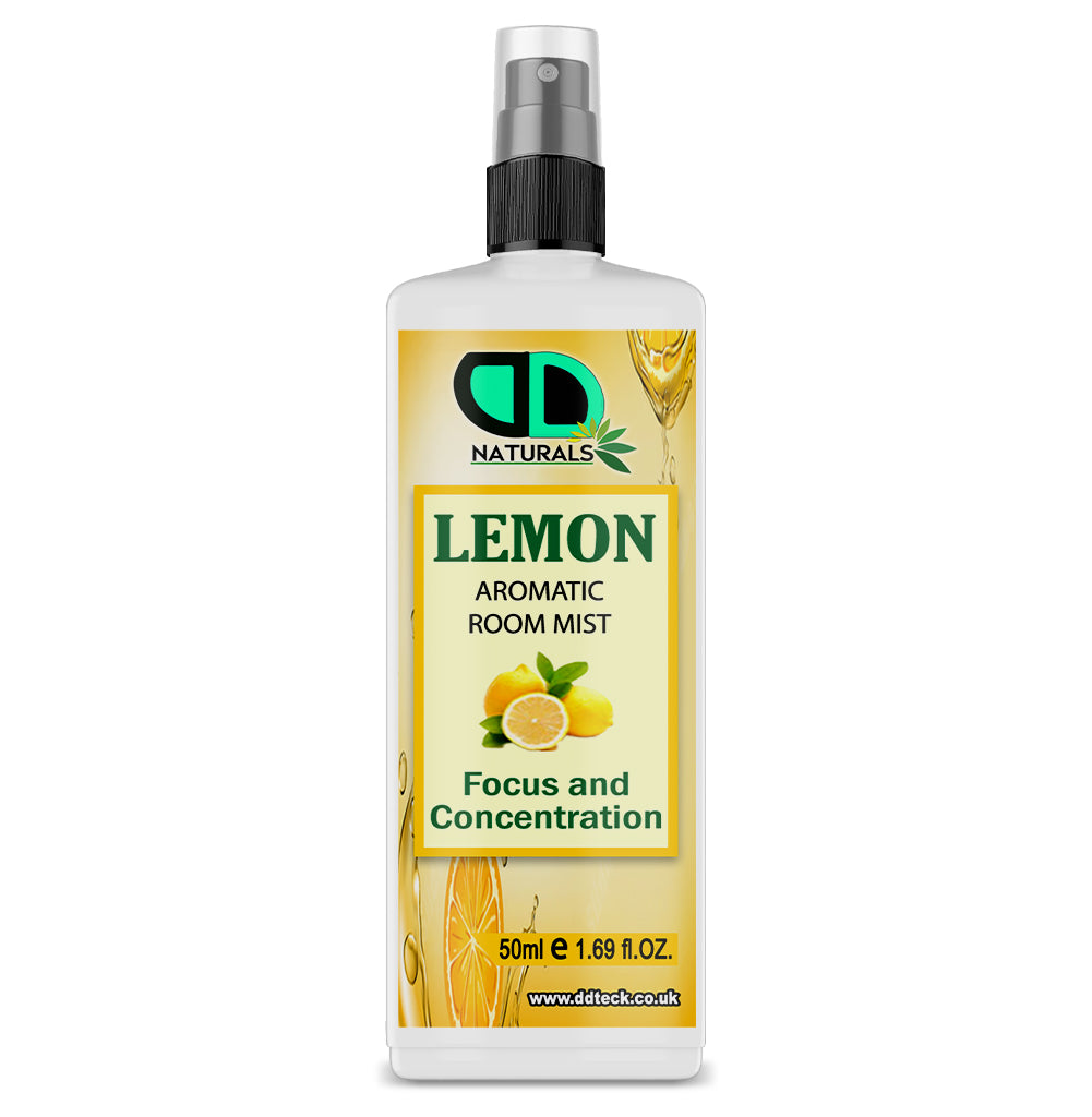 Lemon Aromatic Room Mist – Pure Natural Spray for Focus and Concentration