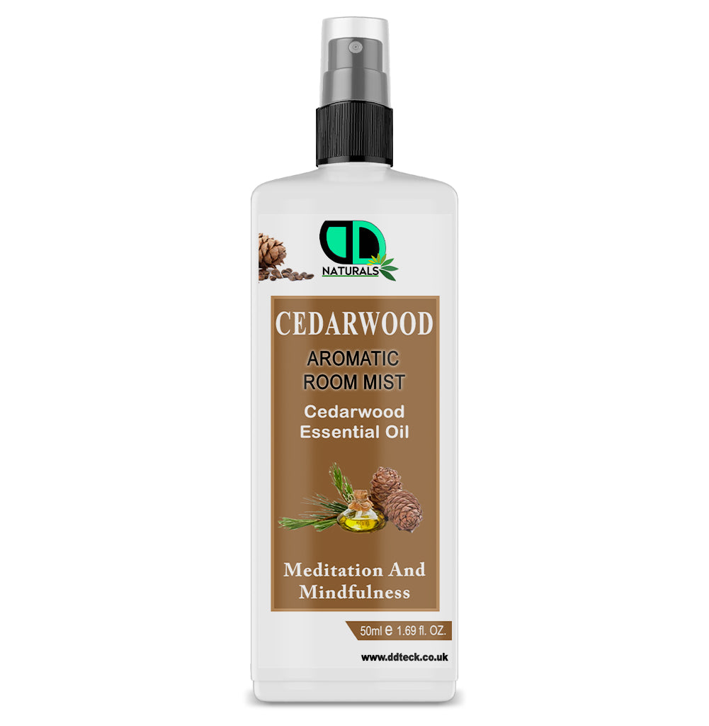 Cedarwood Aromatic Room Mist – Pure Essential Oil Spray for Meditation & Mindfulness