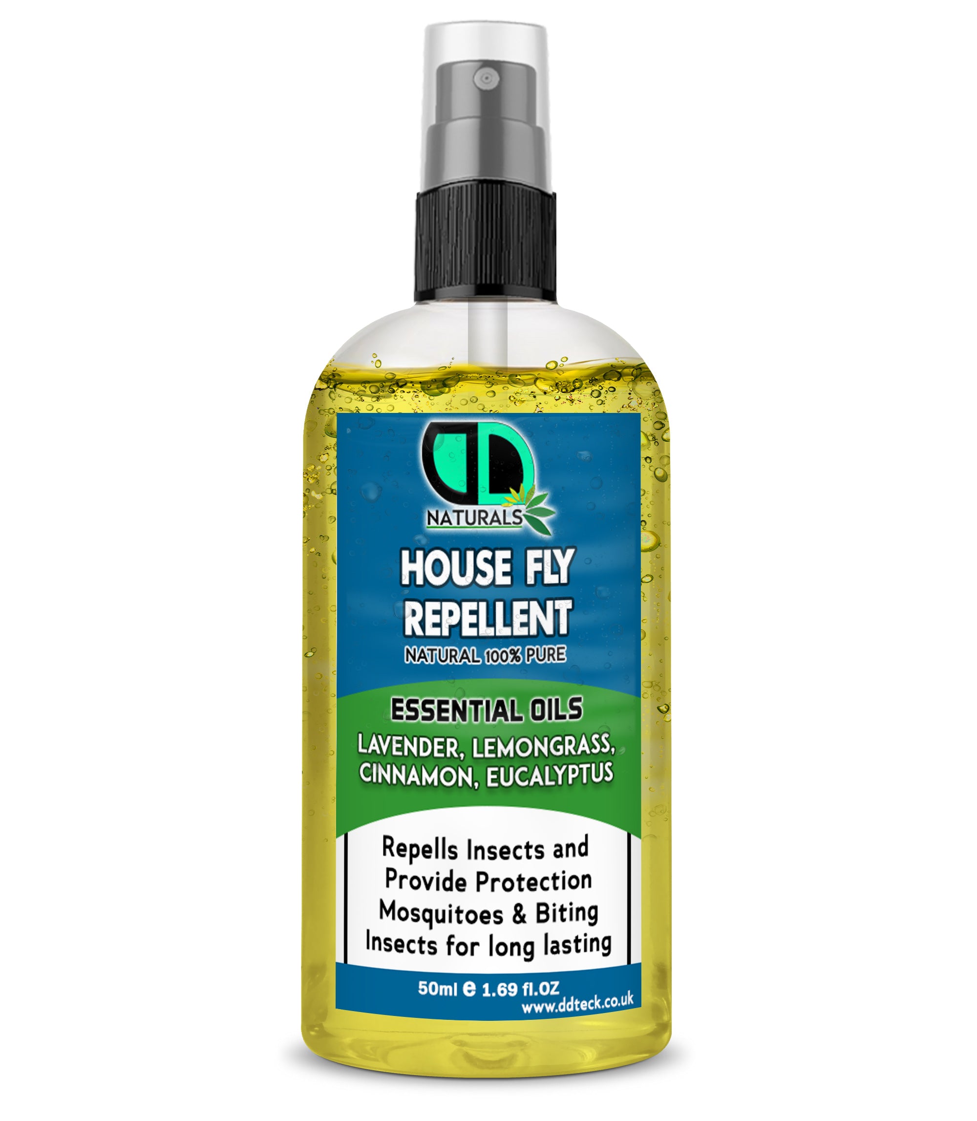 House Fly Repellent Oil – Natural Essential Oil Fly &Insect Protection with Lavender, Lemongrass, Eucalyptus &amp; Cinnamon