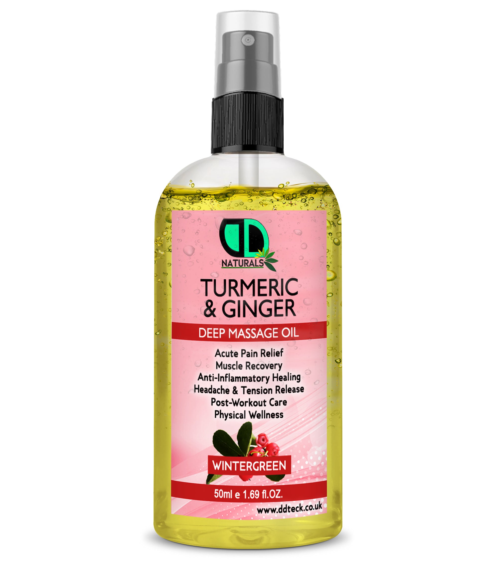 Turmeric & Ginger Deep Massage Oil with Wintergreen
