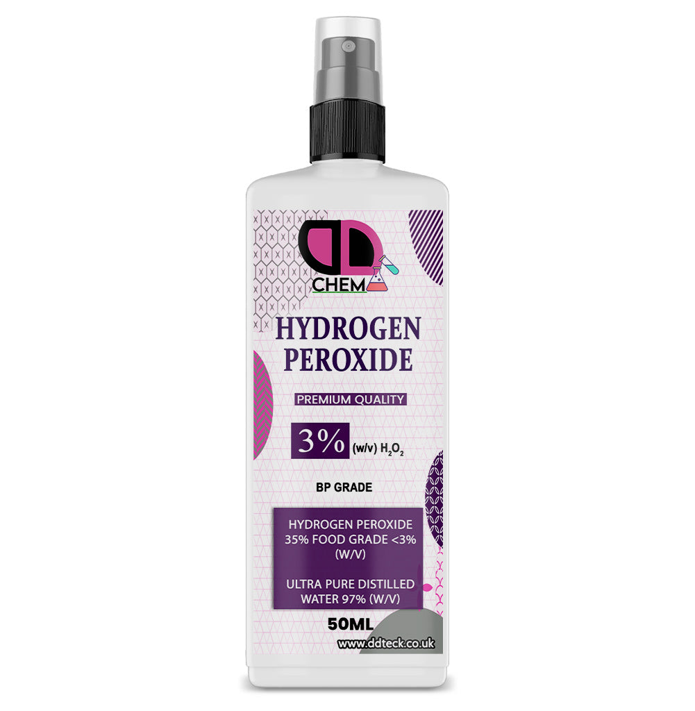 Hydrogen Peroxide 3% – Food Grade, Non-Toxic, Pure & Multipurpose Solution