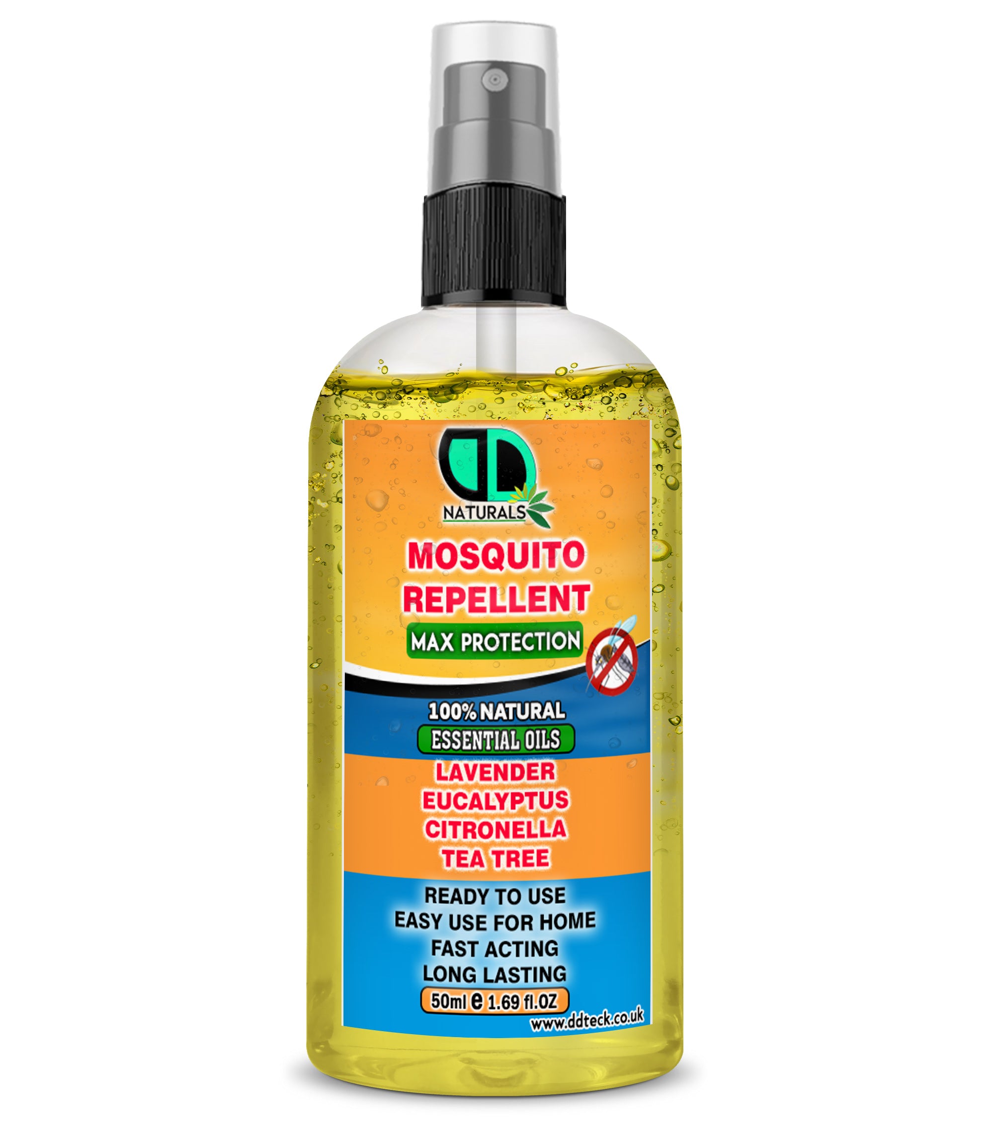 Mosquito Repellent Diffuser Oil | Natural Essential Oil Blend with Lavender, Eucalyptus, Citronella & Tea Tree