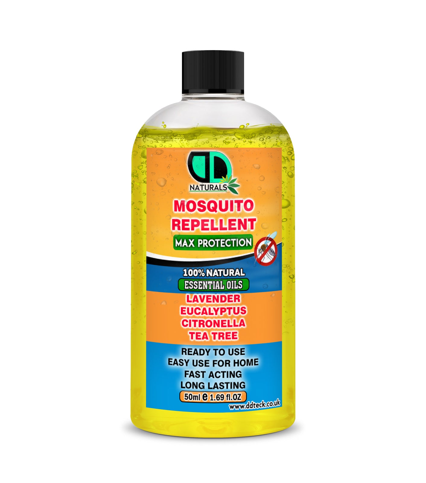 Mosquito Repellent Diffuser Oil | Natural Essential Oil Blend with Lavender, Eucalyptus, Citronella & Tea Tree