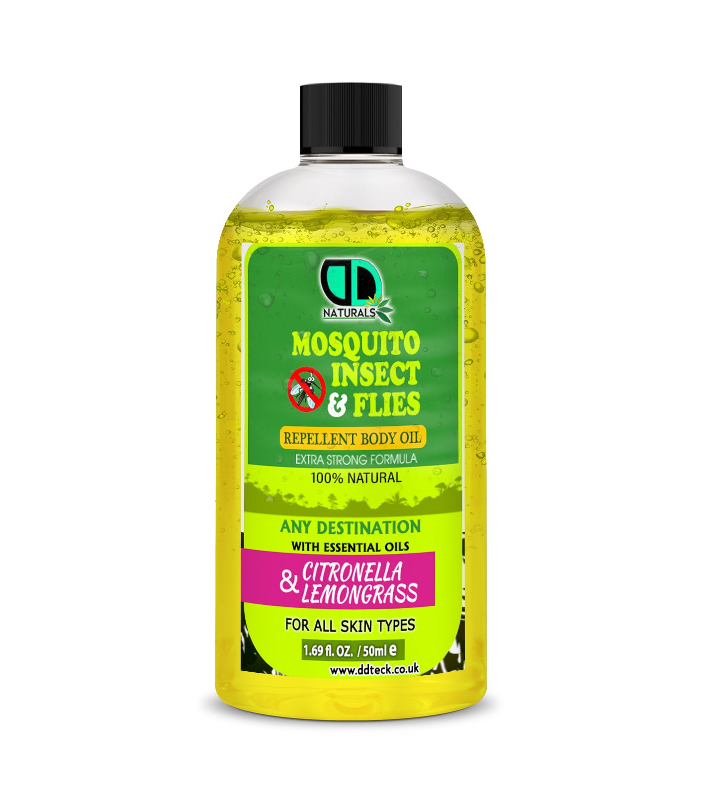 Insect Repellent with Lemongrass & Citronella | Natural, Skin-Friendly Protection from Mosquitoes & Biting Insects