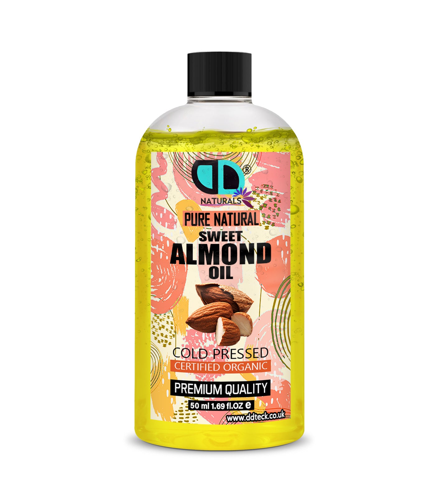 Pure Natural Sweet Almond Oil - Cold Pressed & Certified Organic